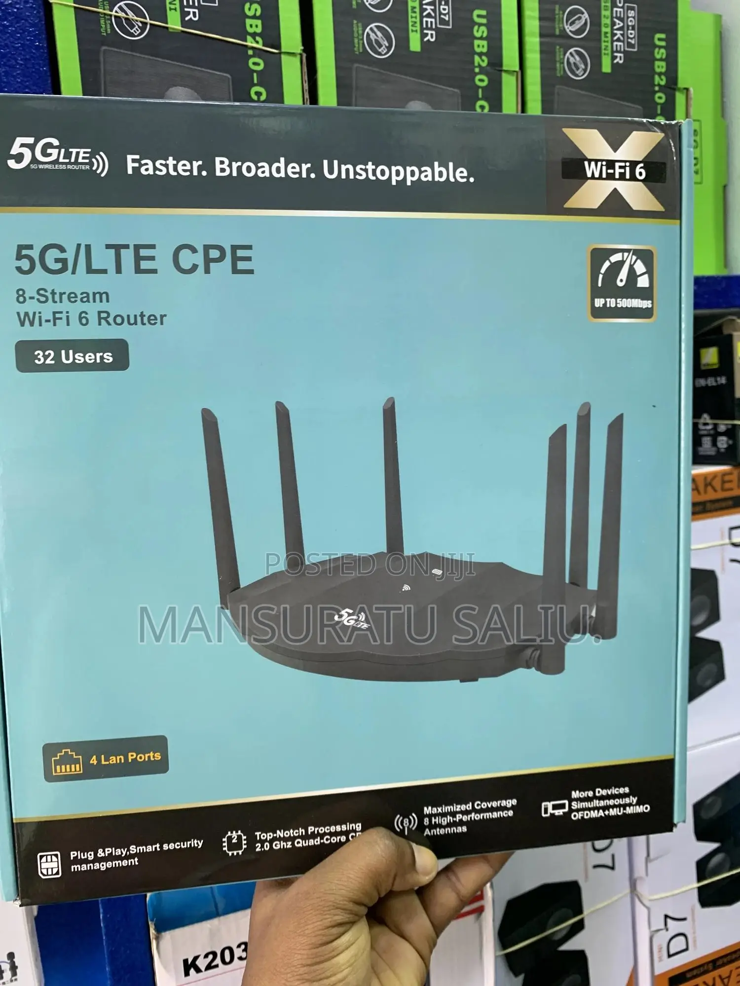 5g/Lte Cpe 8-Stream Wifi 6 Router