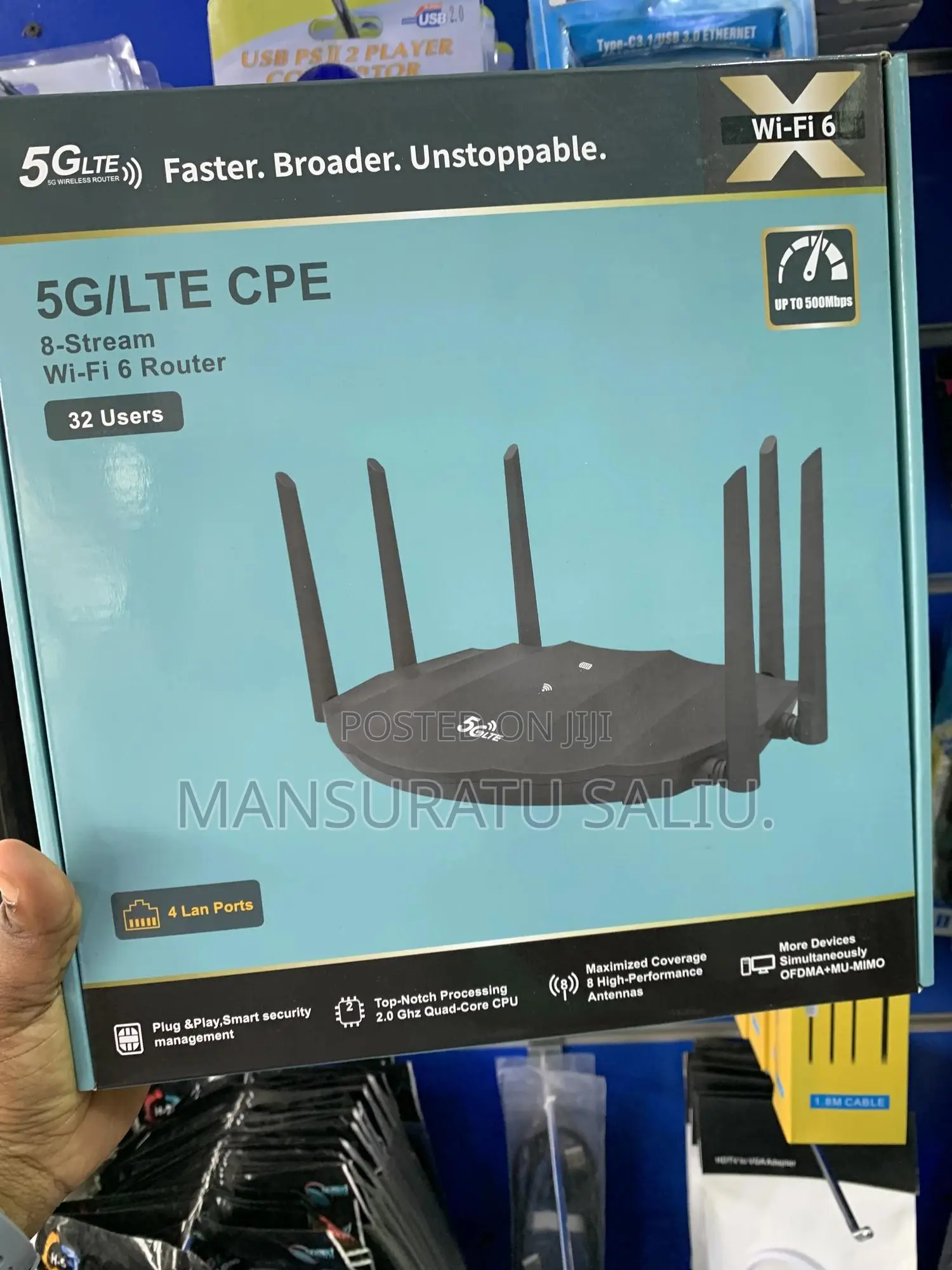 5g/Lte Cpe 8-Stream Wifi 6 Router