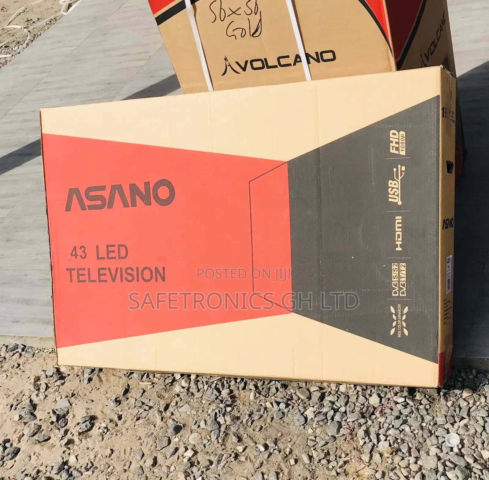 High Quality 43 Inch Asano (Black) Led Digital Satellite Tv