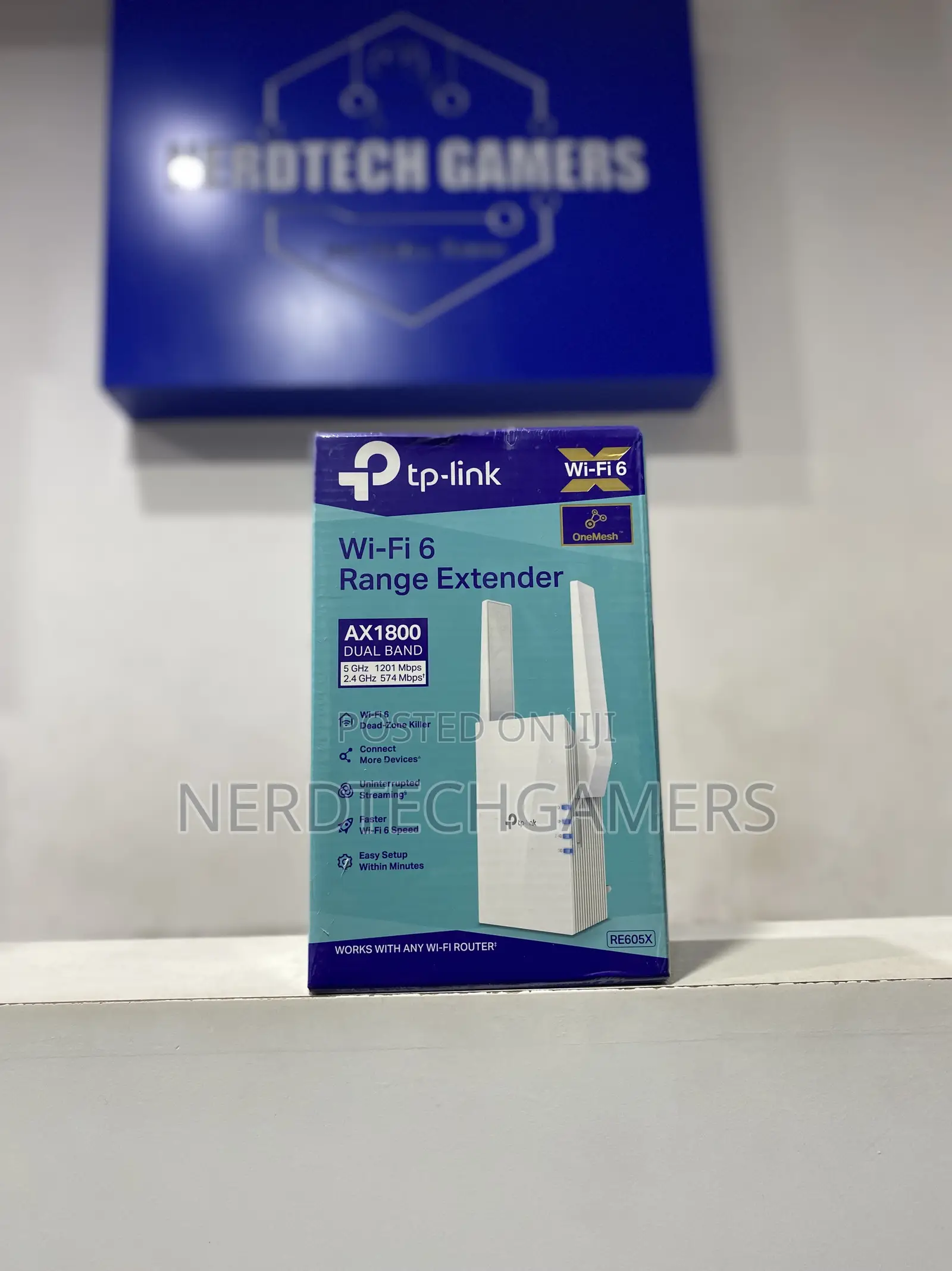 Tp-Link Ax1800 Wifi 6 Extender(Re605x)-Internet Booster.
