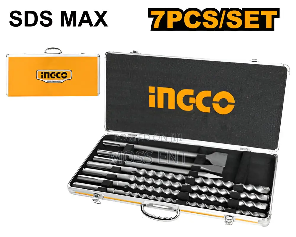 SDS Max Hammer Drill Bit and Chisel Set - Akd5075