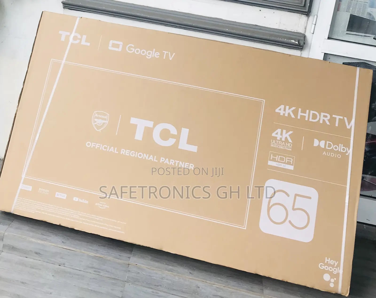 Sealed 65 Inch Smart Led Uhd TCL P635 (Black) Tv