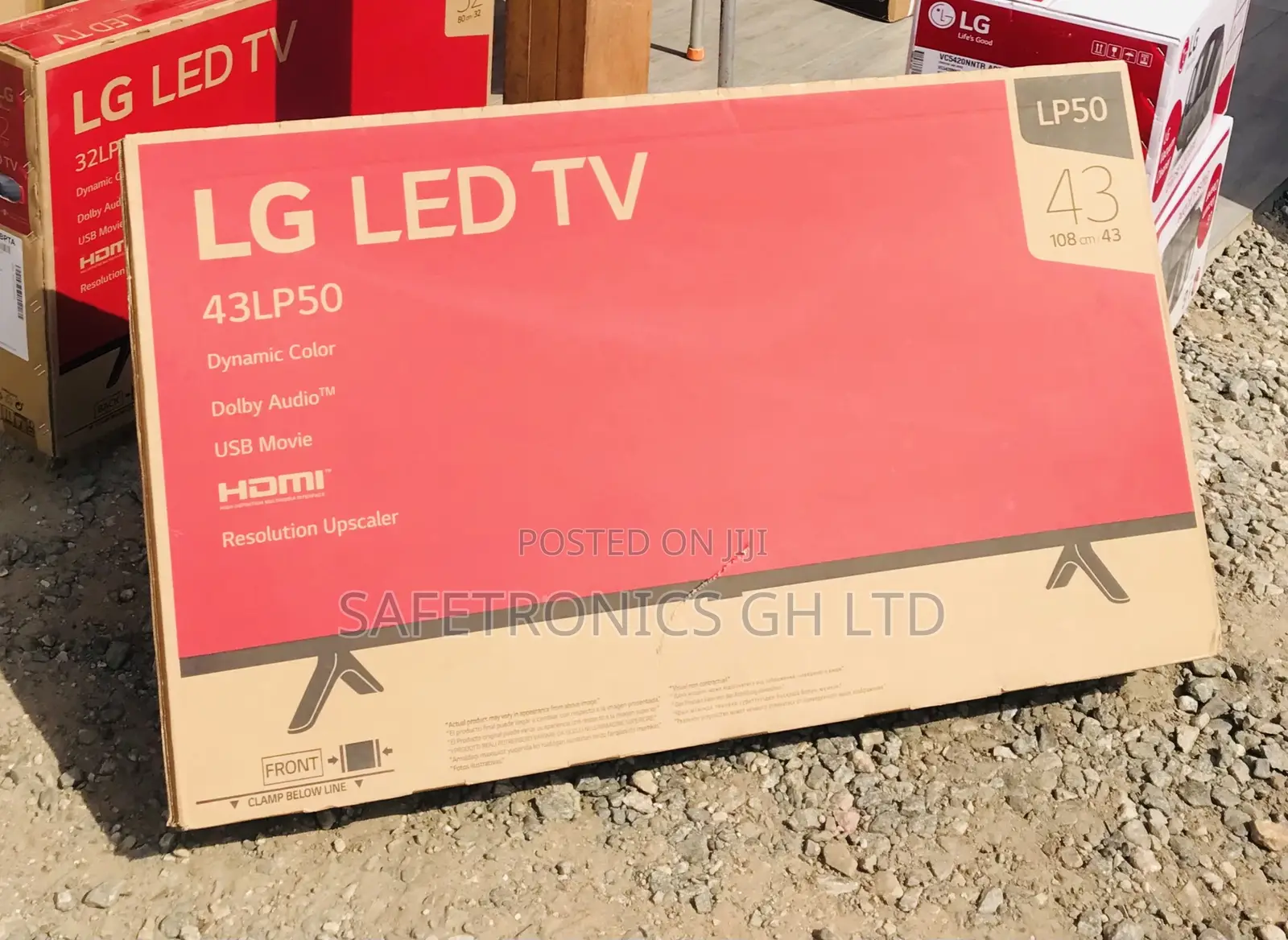 Brand New LP50 43 Inches LG Glossy Led (Black) Tv 