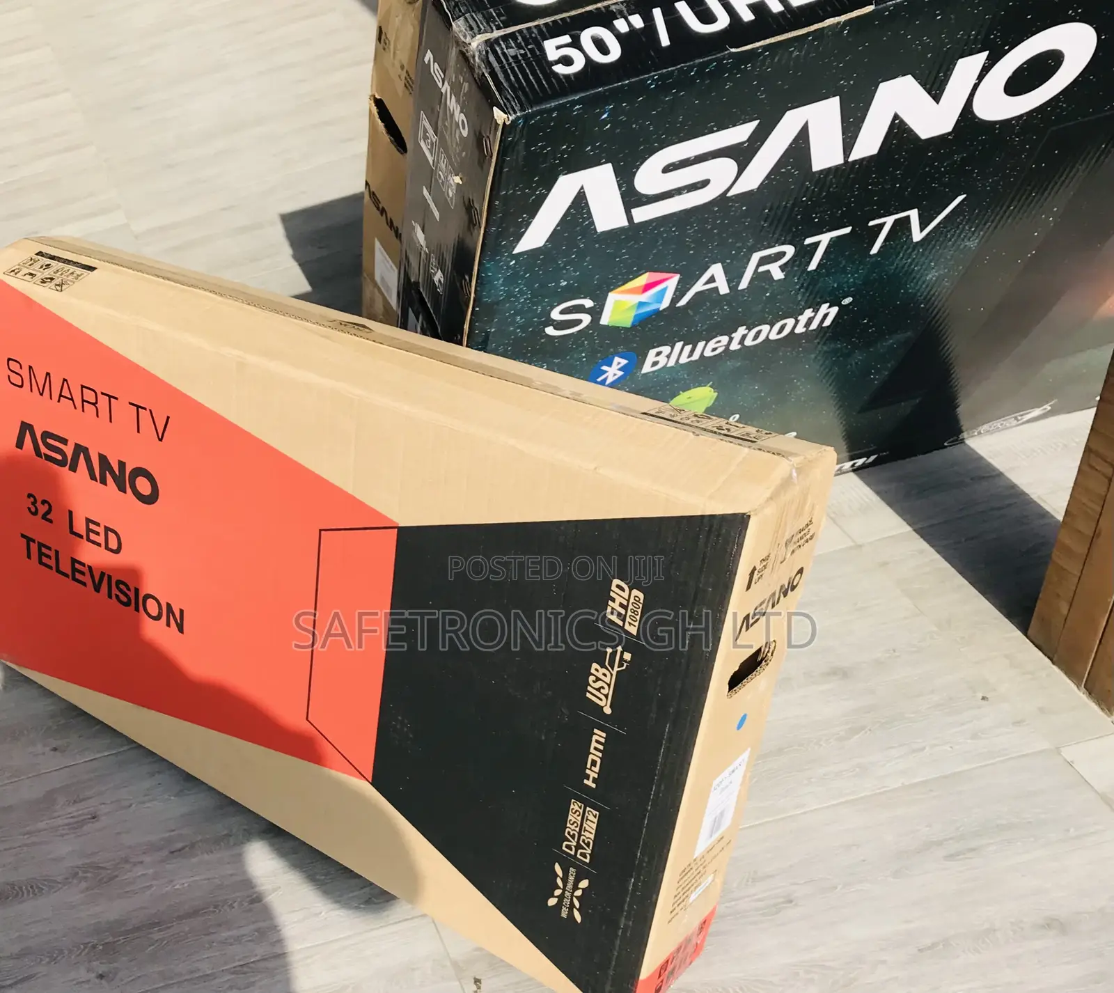 Durable New 32 Inch Smart Asano Led (Black) Tv 