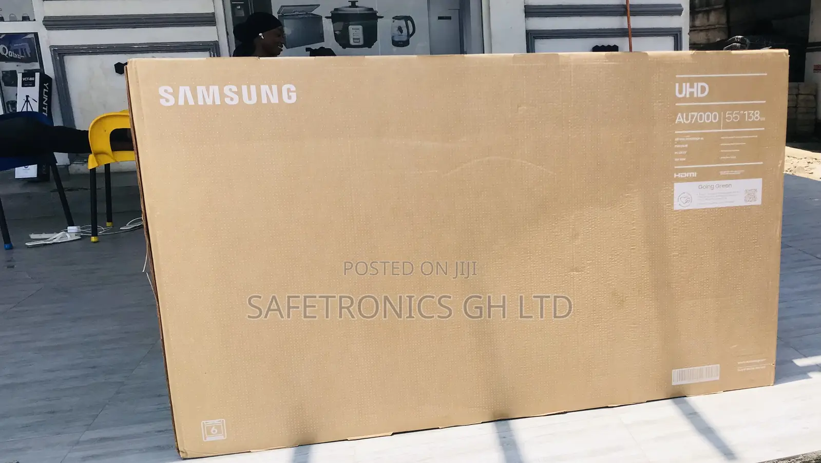 Quality Samsung Smart Led 55 Inch Cu70 (Black) Tv