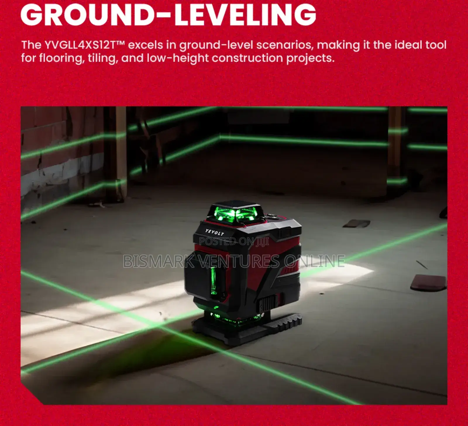 Laser Level 4D 16-Line Green Beam