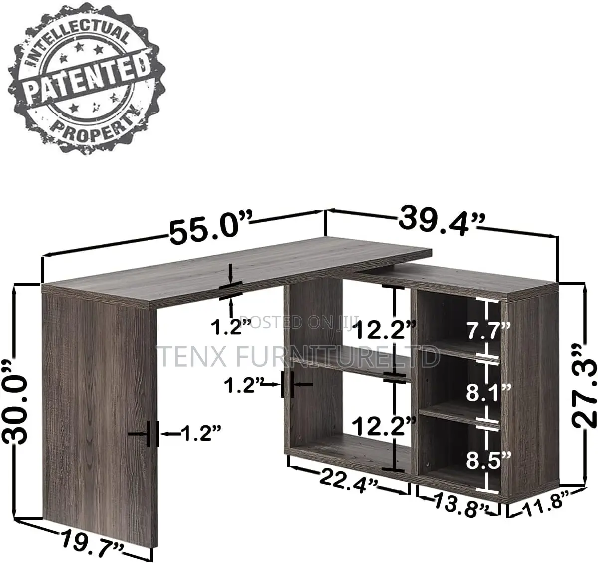 L Shaped Desk (Work Easier)