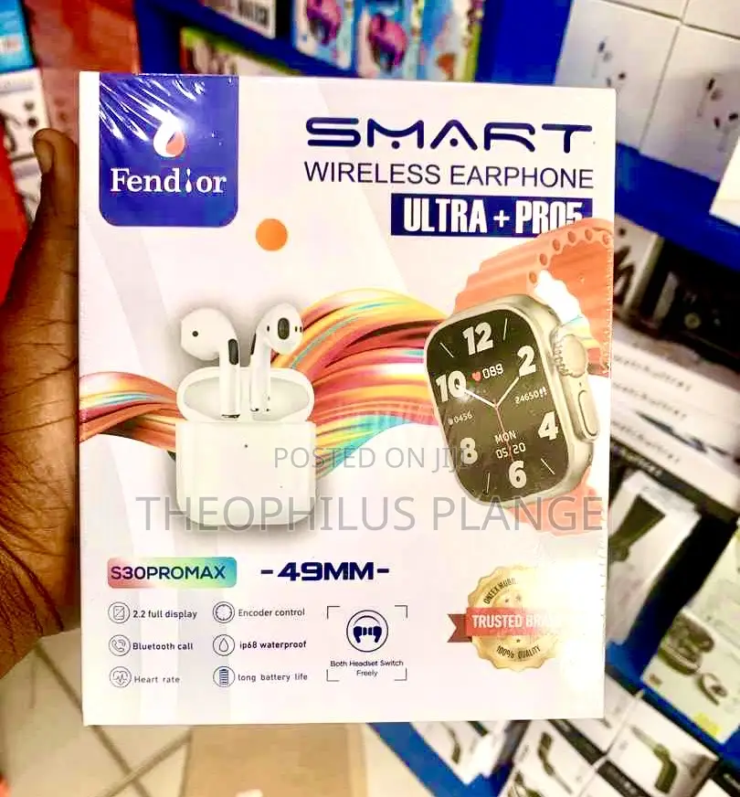 Ultra Pro 5 Smart Watch With 2 Straps and Airpods