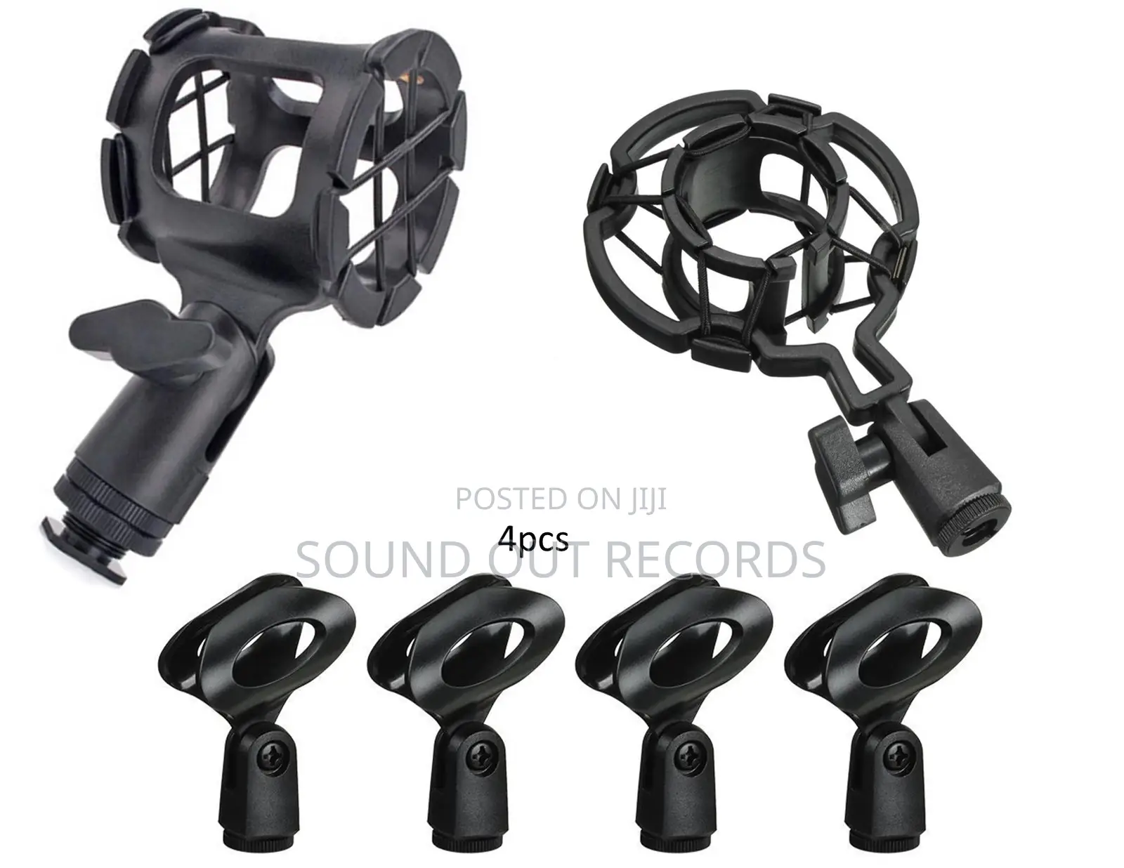 Universal Plastic Microphone Holders/Shock Mounts