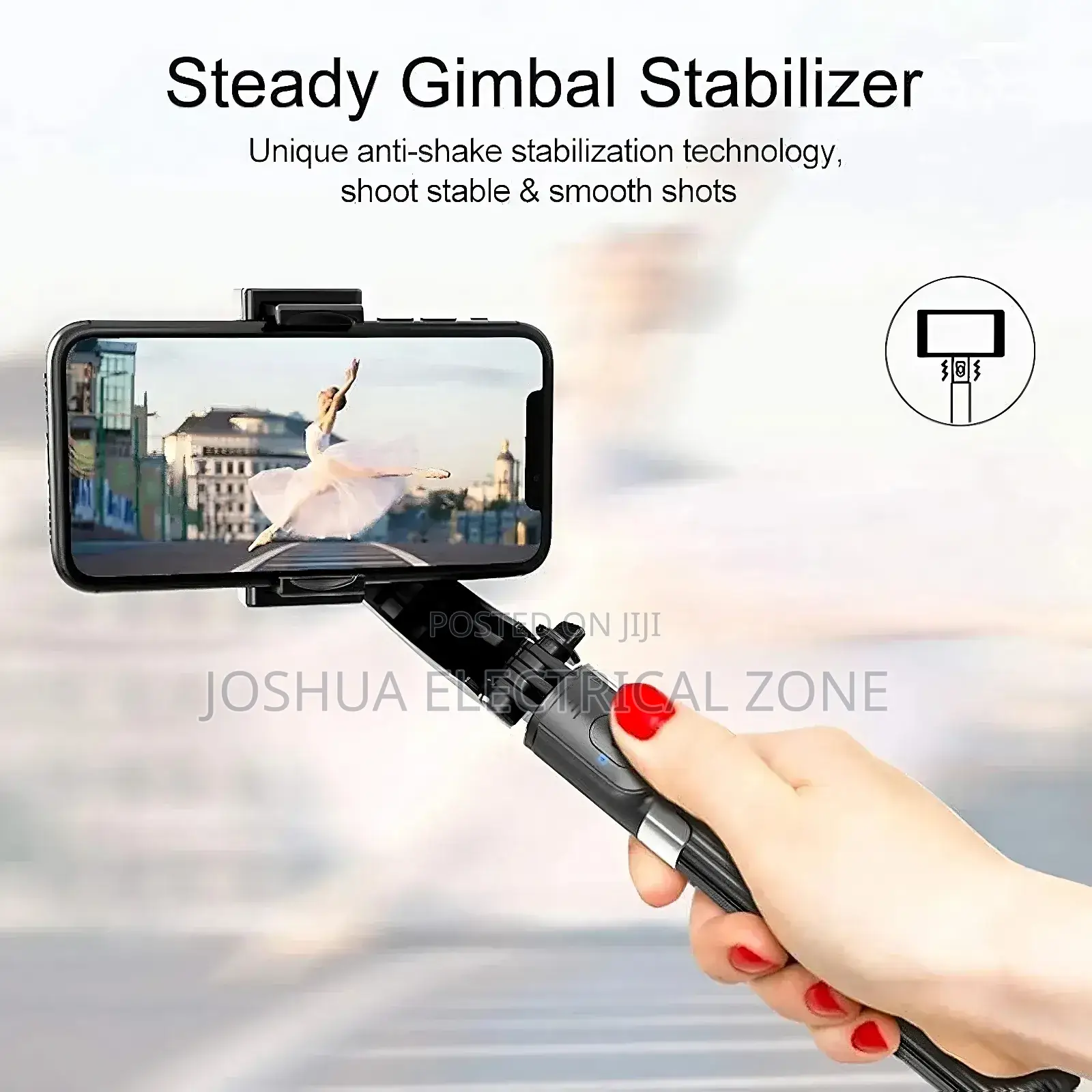 L18S Mini's 3-in-1gimbal Stabilizer, Selfie Stick,And Tripod