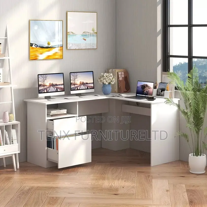L Shaped Computer Desk (Costway)