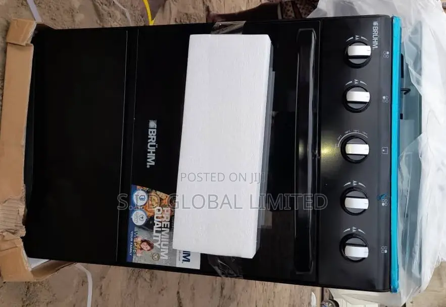 Perfect Bruhm 4-Burner Gas Cooker With Double Oven Grill