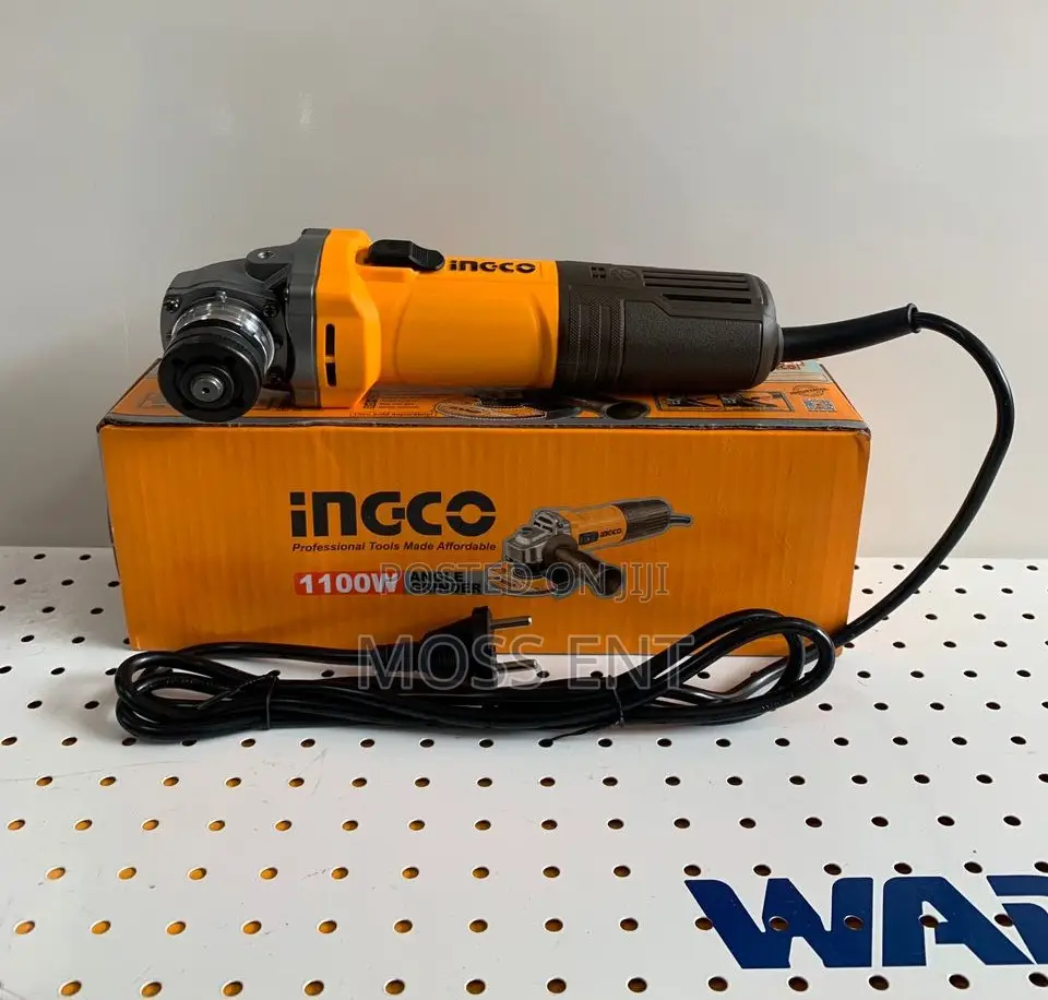 Ingco Angle Grinder 1100w Cutting Machine + Accs - Ag110028