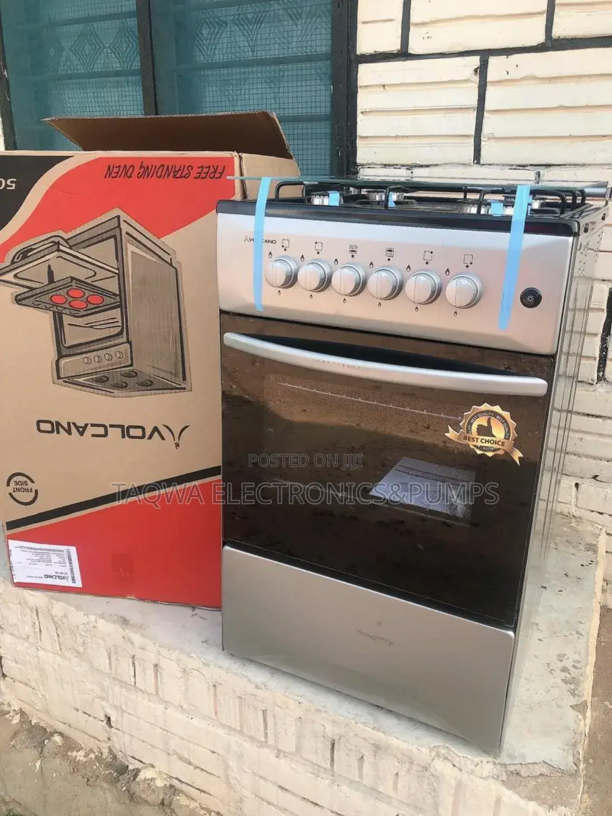 Oven and Grill, Volcano 4 Burner Gas Cooker
