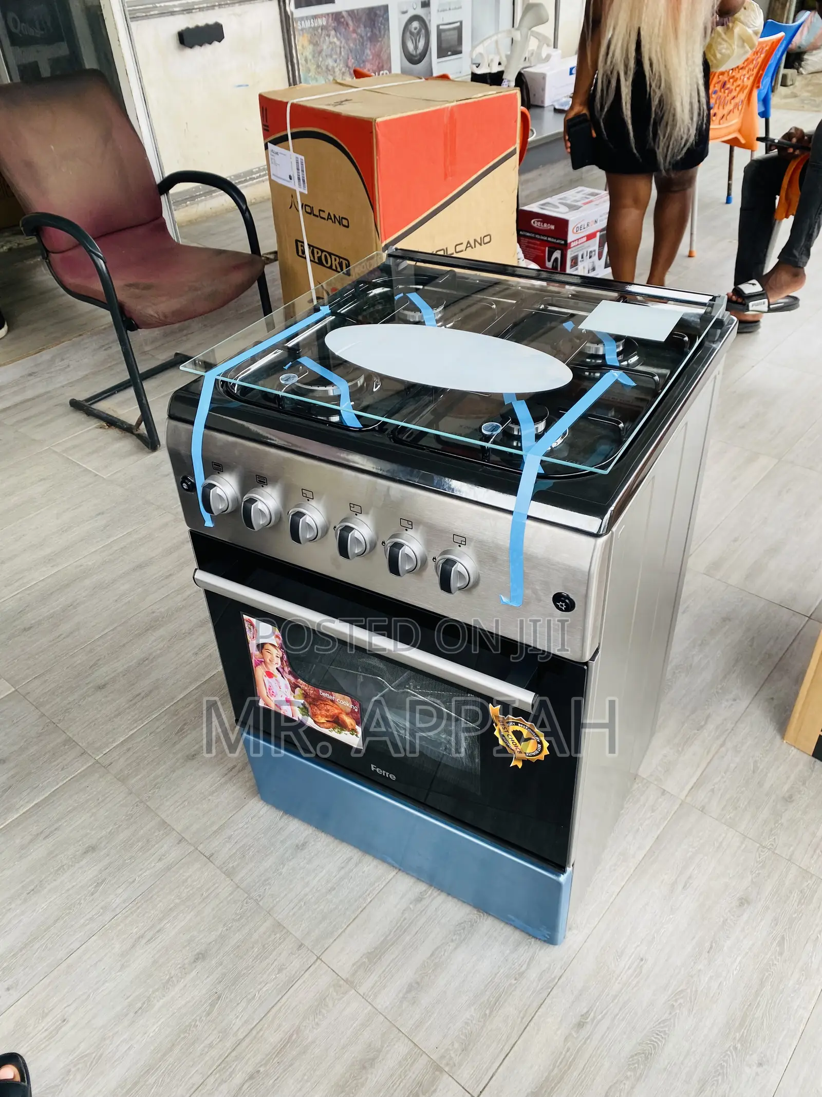 Adorable Ferre 60x60(New Light)Gas Oven 4 Burner.