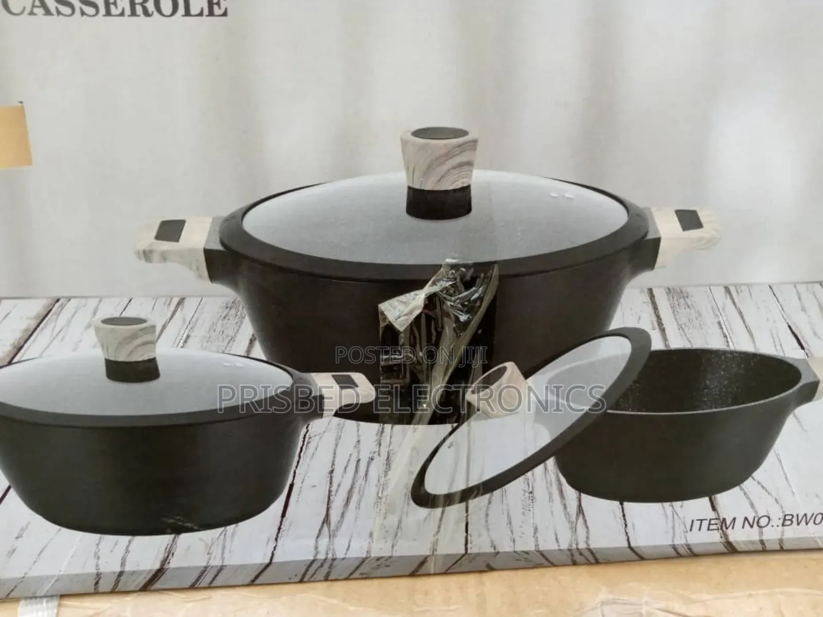 Momcoc 6pcs Die-Cast Casserole Saucepan