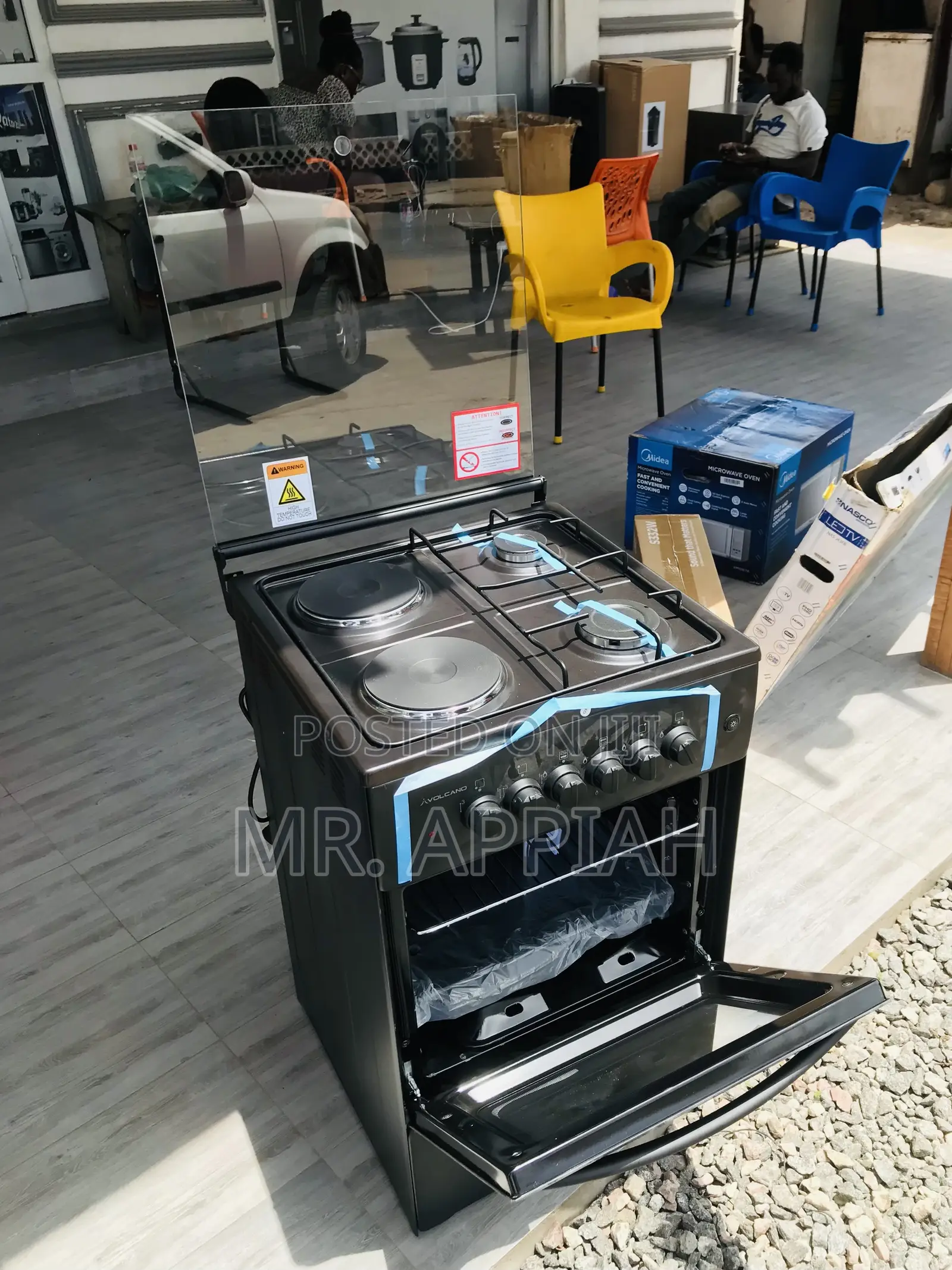 Buy Durable Volcano 50x50 Gasoven 2 Electric + 2 Gas(Black)