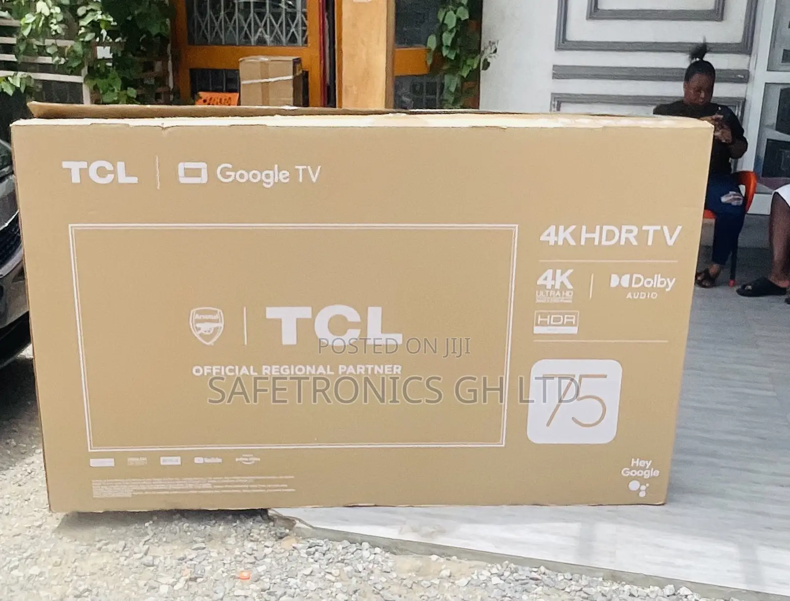 Elegant 75 Inch Smart Led HDR TCL P635 (Black) Tv
