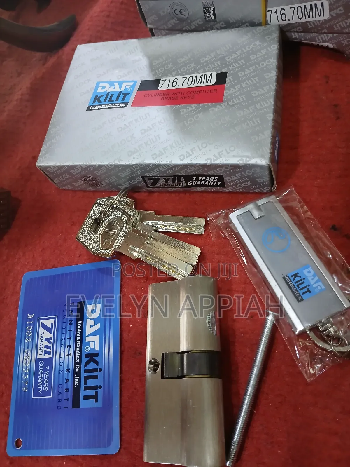 70mm DAF/Kale Turkey Key Cylinder