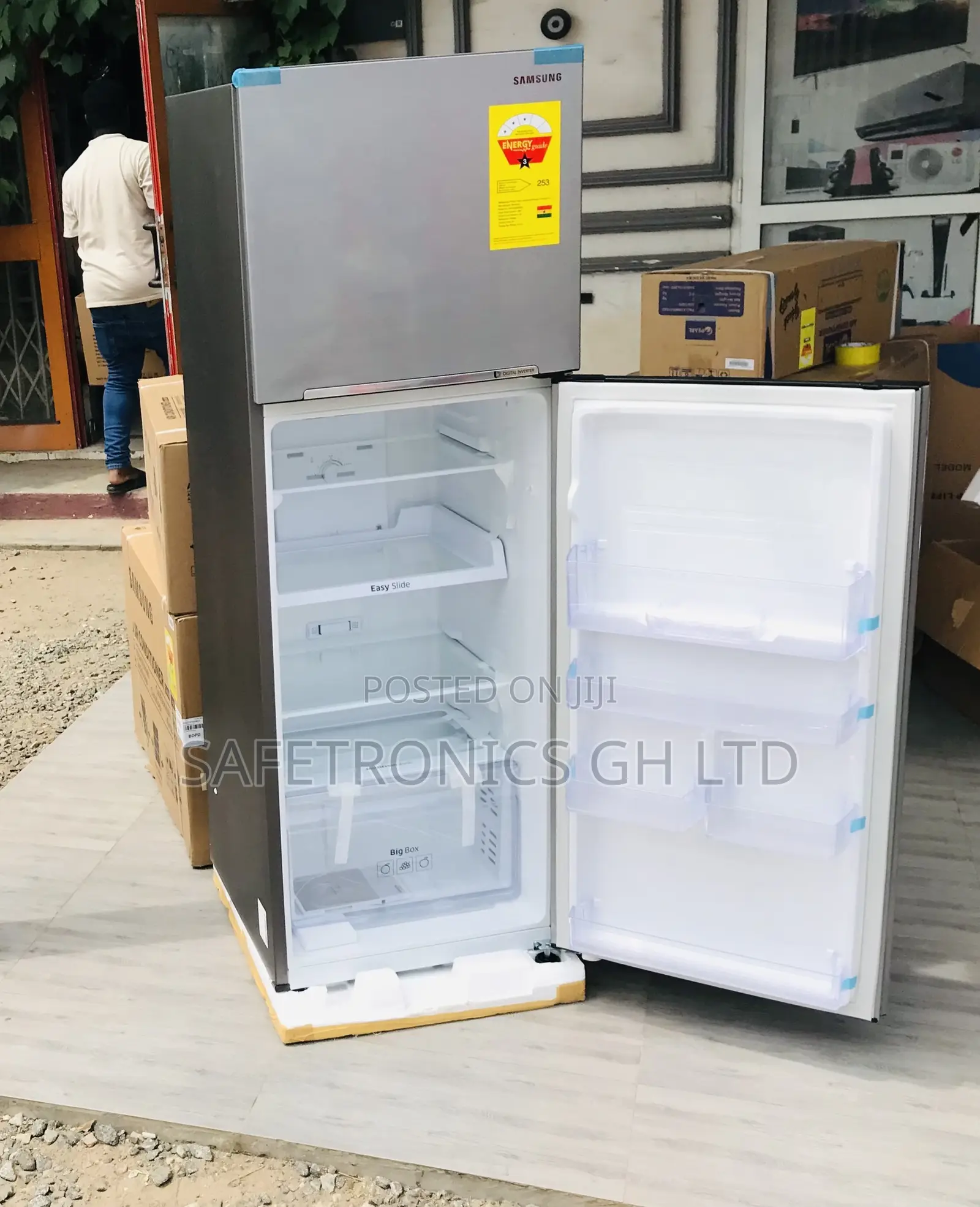 Elegant RT-31 Samsung Doubledoor Topfreezer Fridge (Gray) 