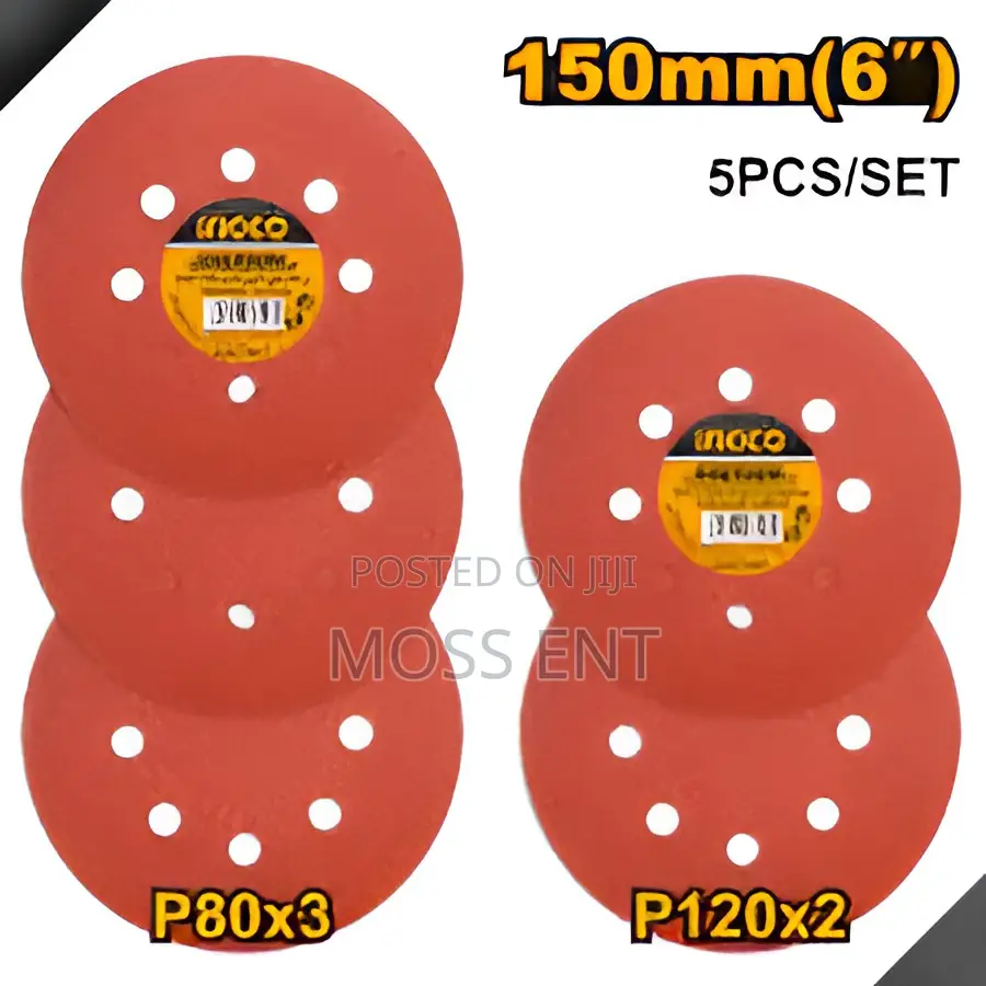 Sanding Sheet for Random Orbital 5pcs 150mm - Akrs150051