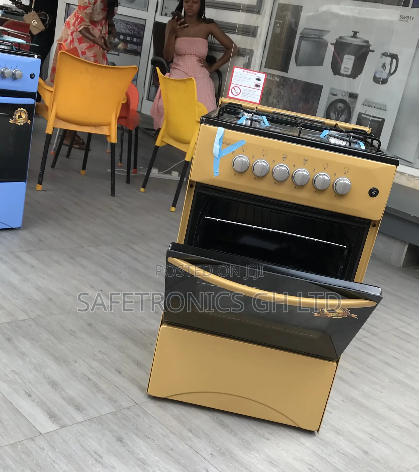 Purchase Oven/Grill 4 Gas Burner Volcano (Gold) 