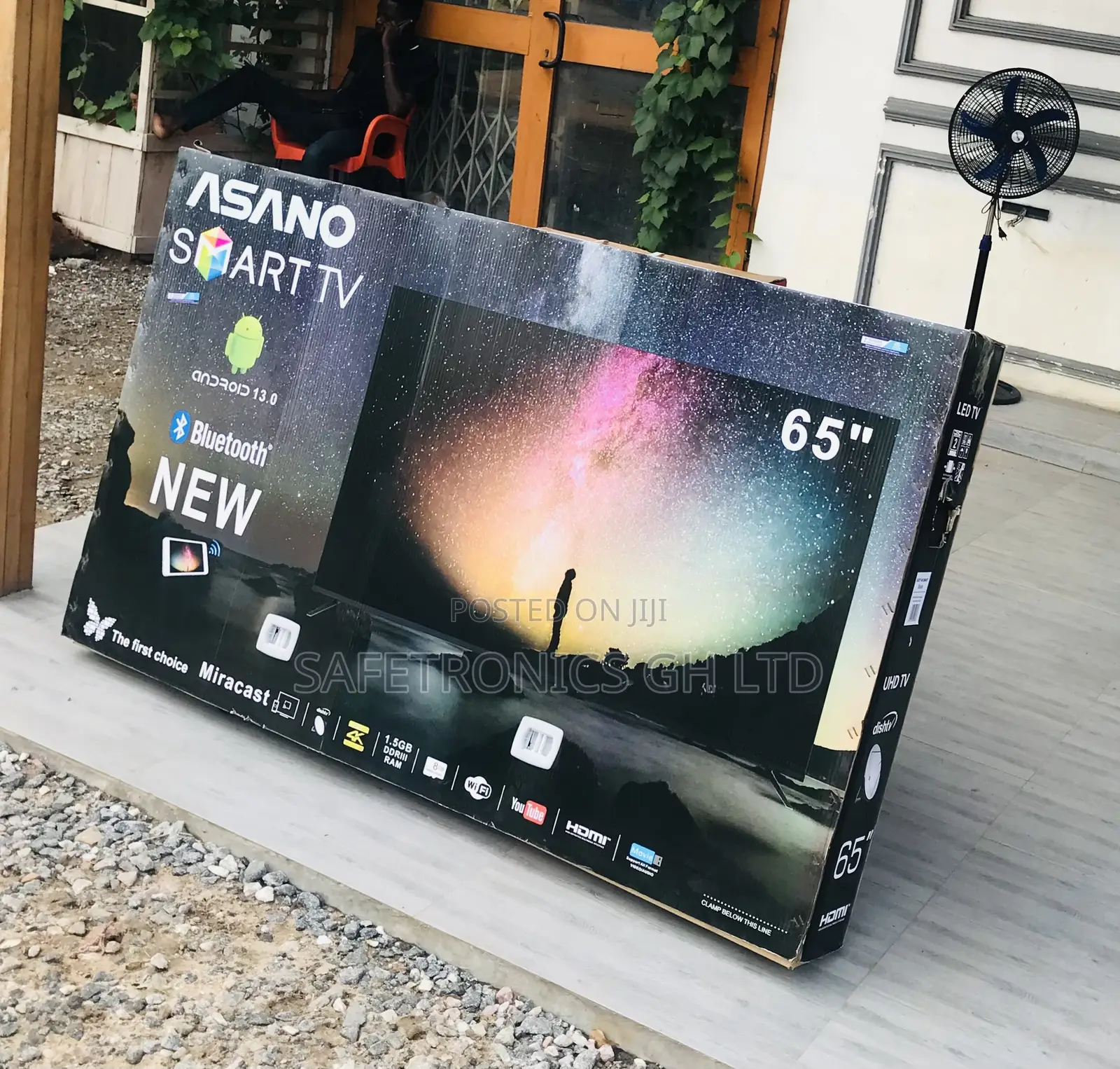 Brand New UHD Led Smart (Black) Asano Bluetooth Tv 