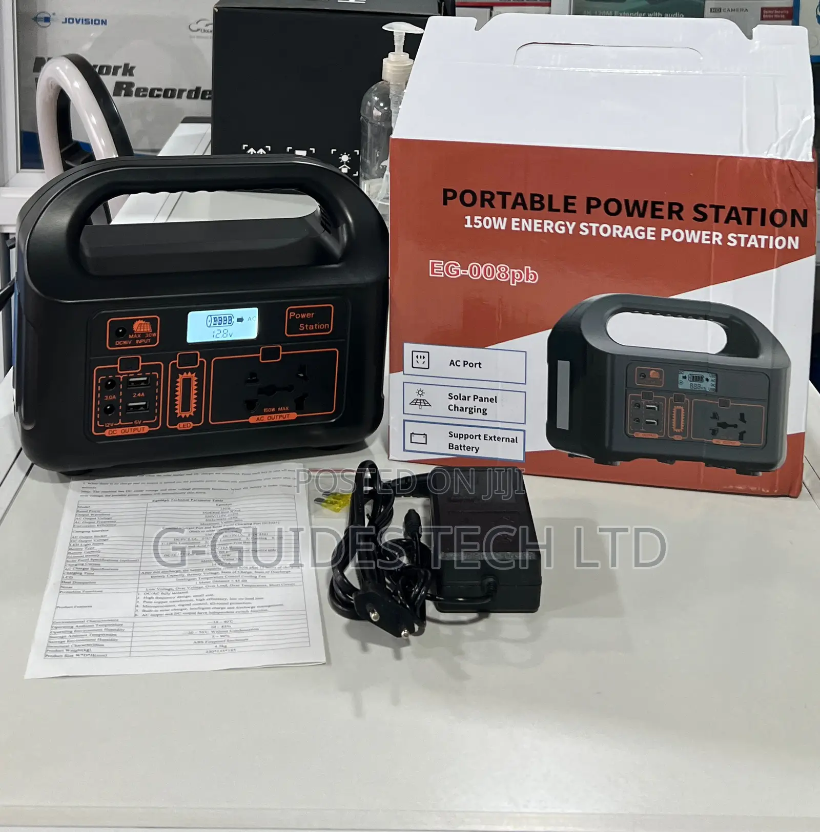 150w Multi-Function Portable Power Station (Eg-008pb)