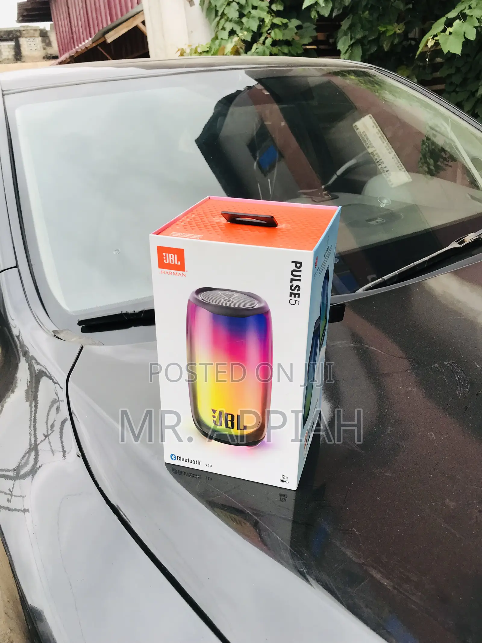 JBL Pulse 5 Portable Bluetooth Speaker(Black).