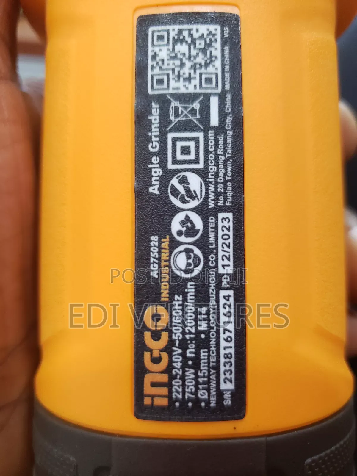 Ingco 750 Watts Angle Grinder