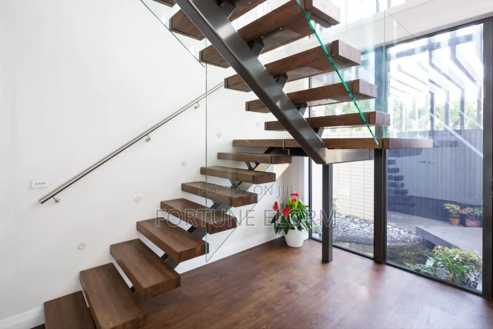 Elegant Wooden Stairs.
