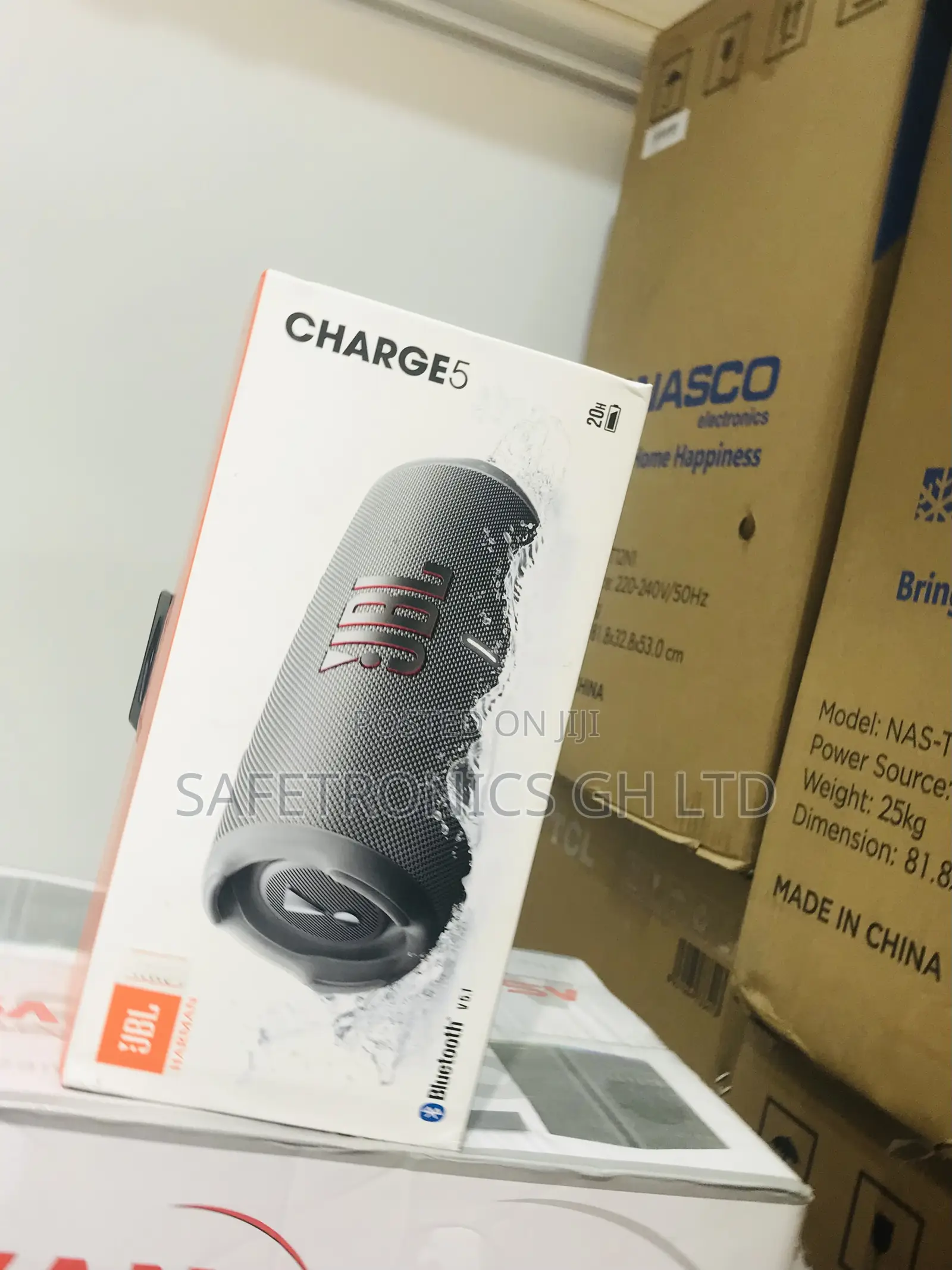 Sealed JBL Charge 5 Bluetooth Wireless (Gray) Speaker