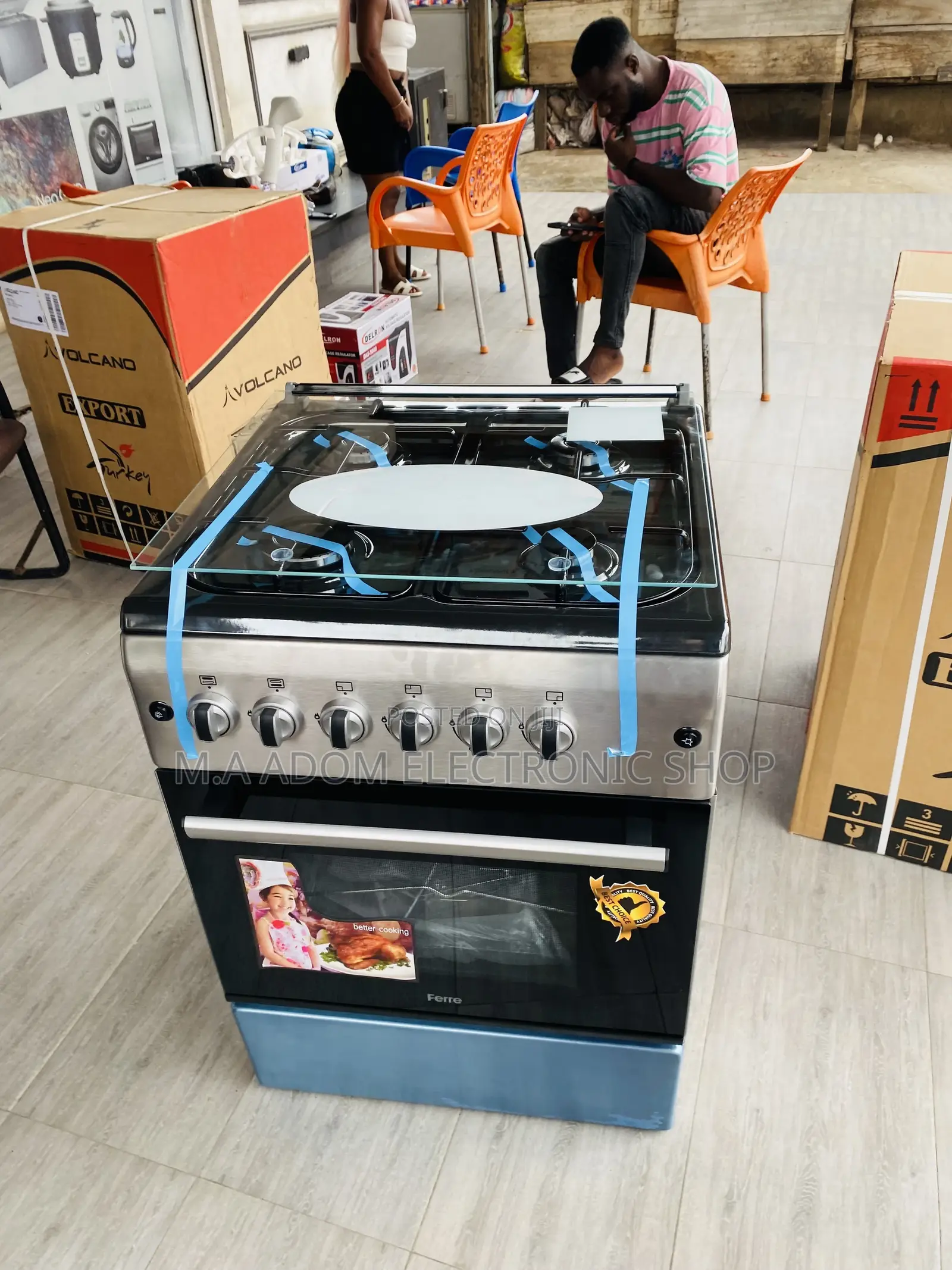 Originally Ferre 60x60 4 Gas Burner With Oven(New Line).
