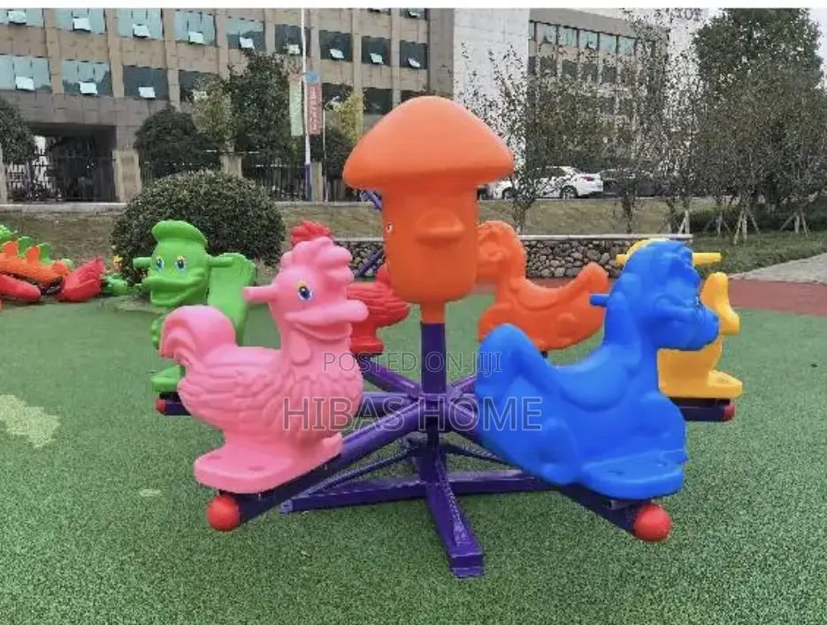 6 Kids Seater Merry Go Round Seesaw School Merry Go Round