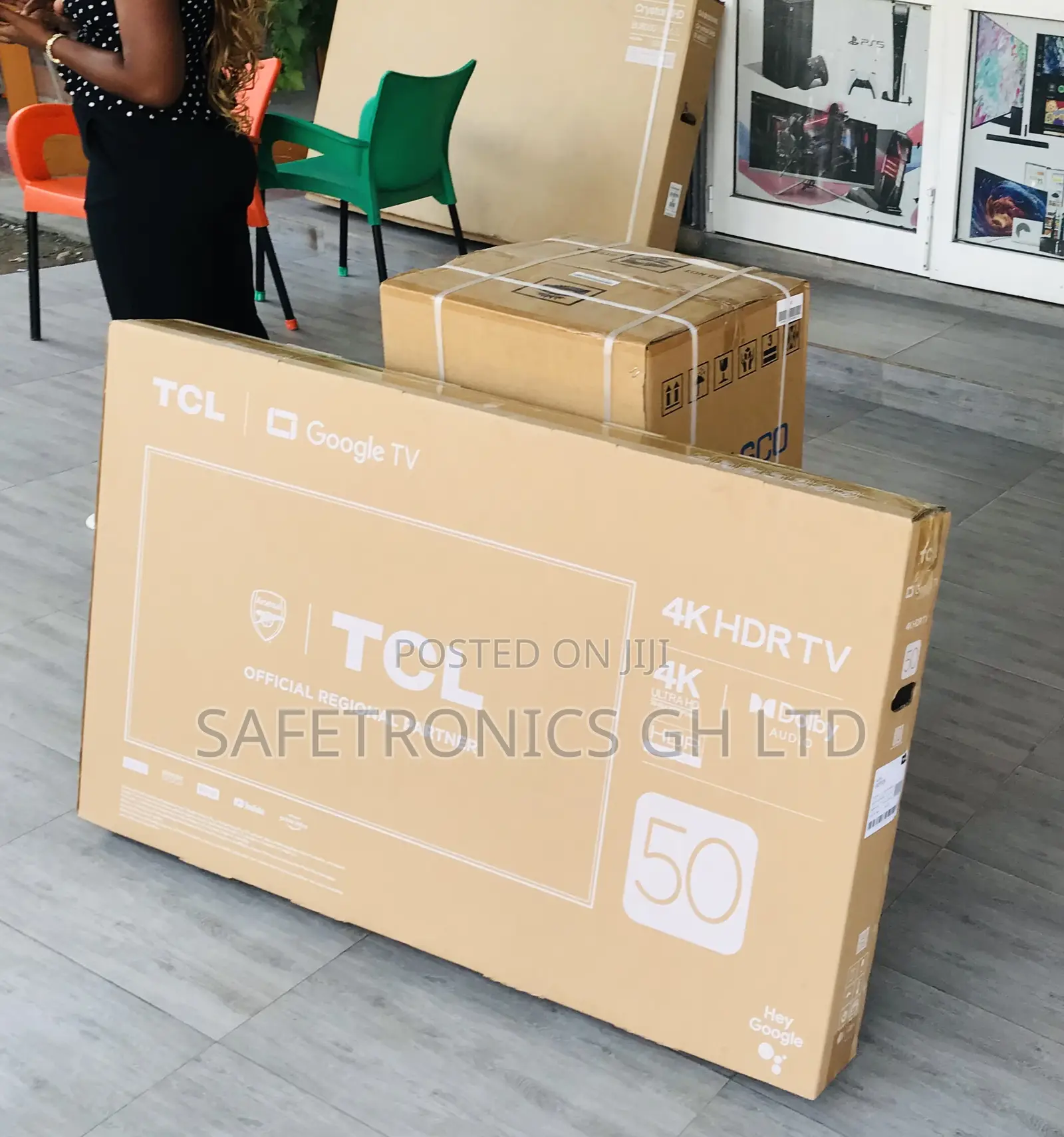 Sealed (Black) TCL C645 Qled 50 Inch Tv 