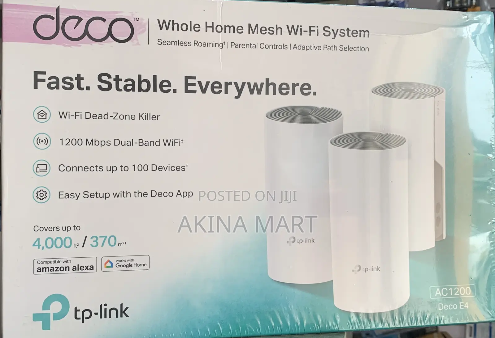 Tp-Link Deco E4 Home Mesh Wi-Fi System (3 Pack)