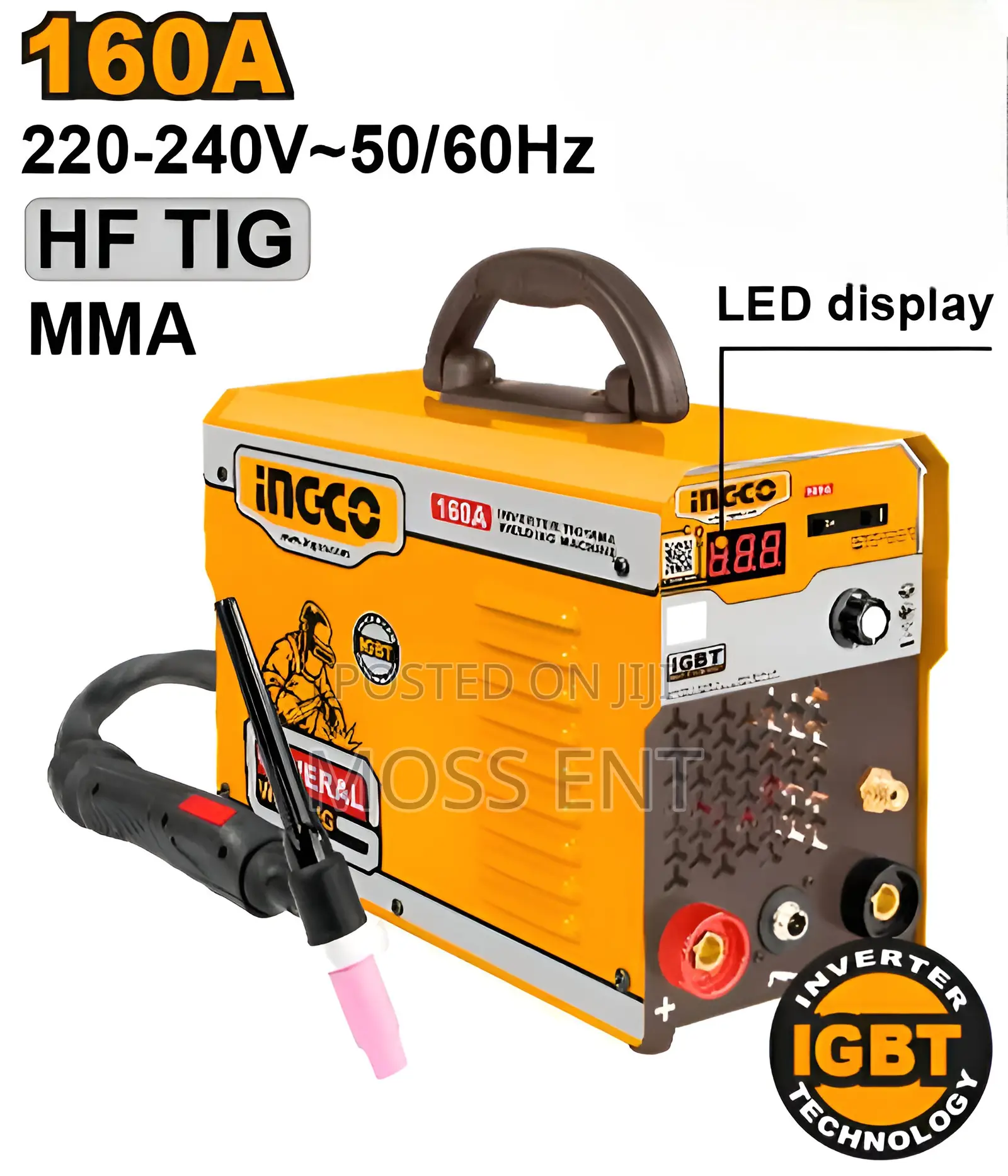 INGCO Inverter TIG/MMA Welding Machine 160A - ING-TIG1601