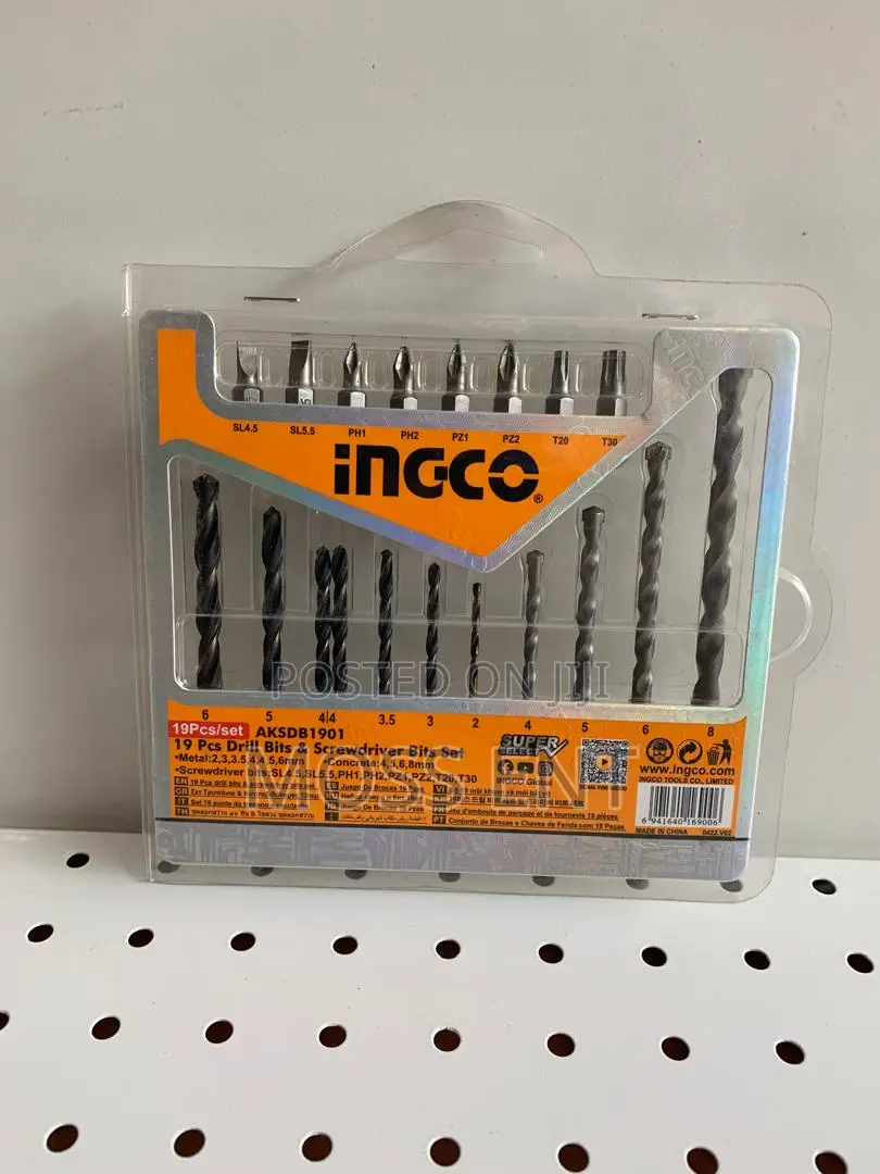 19pcs Drill Bits Screwdriver Bits Set - Aksdb1901