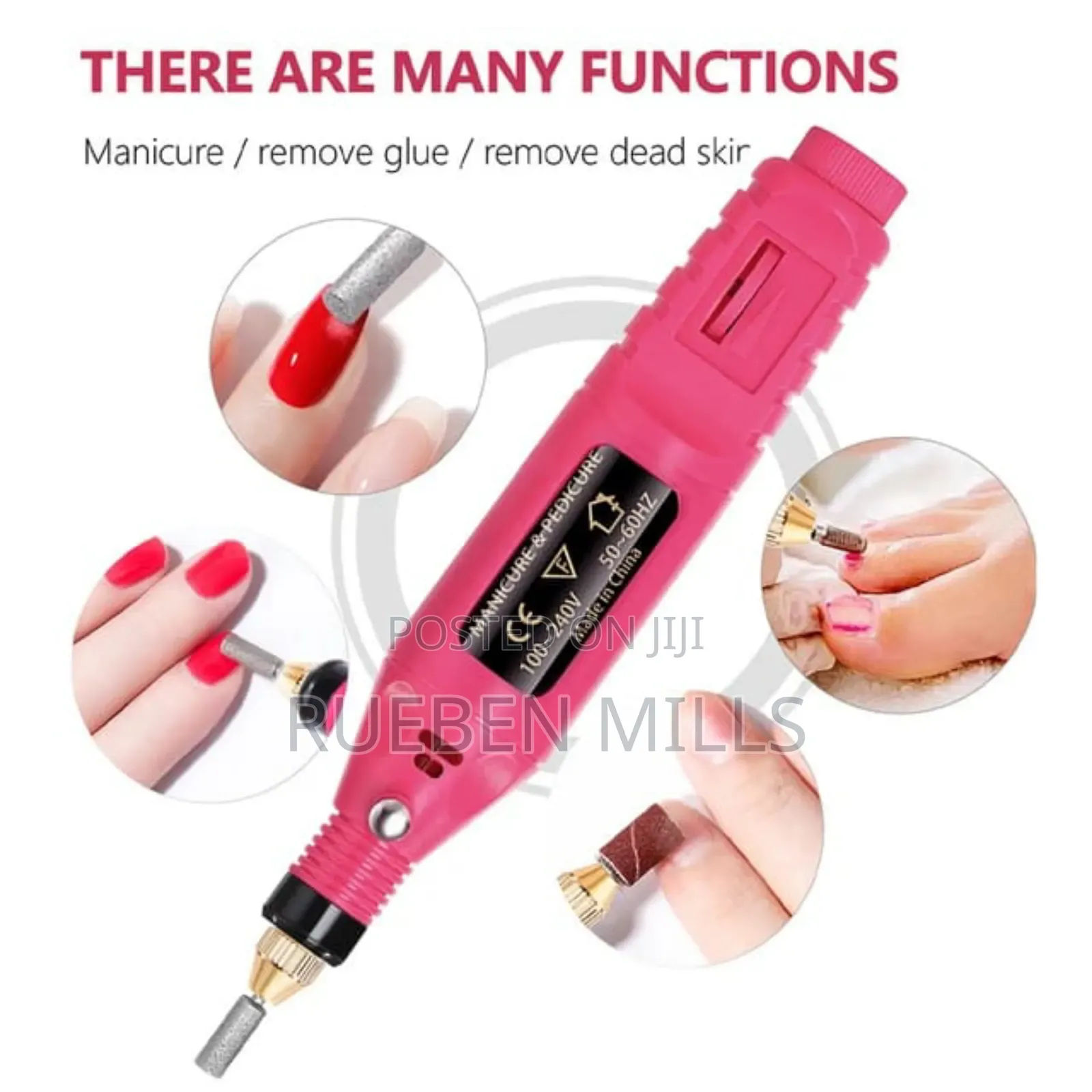 Manicure Pedicure Nail Drill File Pen Set