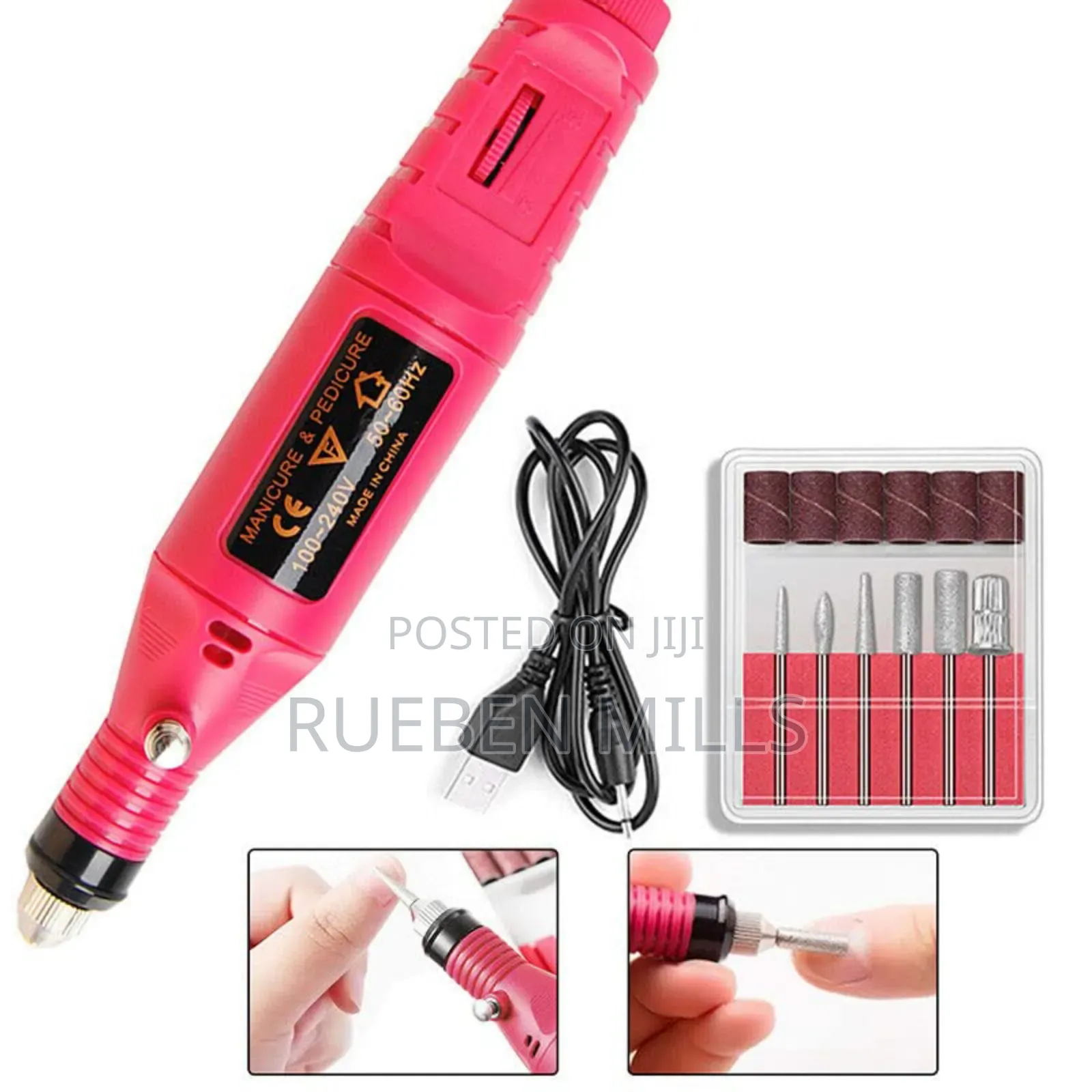 Manicure Pedicure Nail Drill File Pen Set