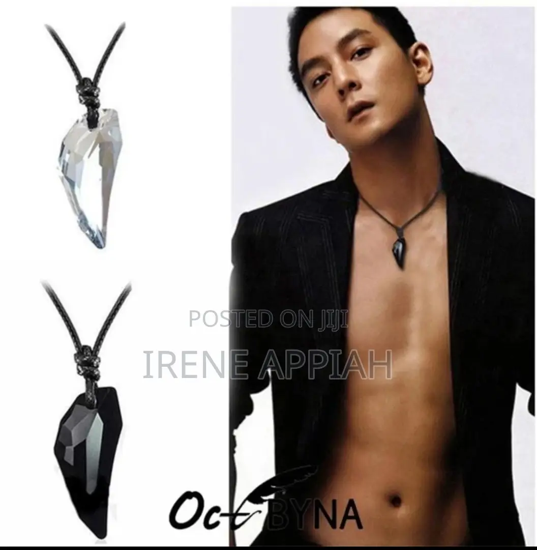 Black Leather Necklace For Men And Ladies
