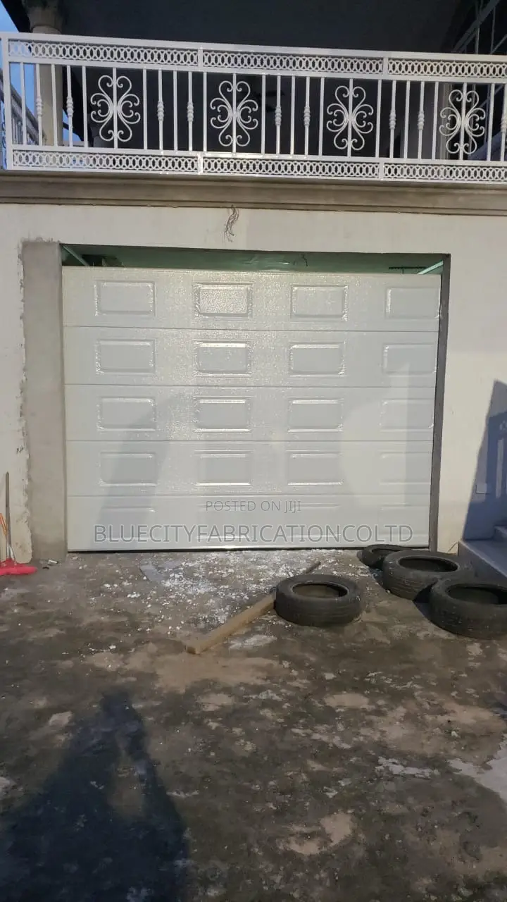 Black Coated Remote Control Garage Door
