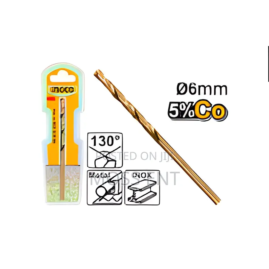 Ingco HSS-Co M35 Drill Bit 6mm - P250c500 - DBT