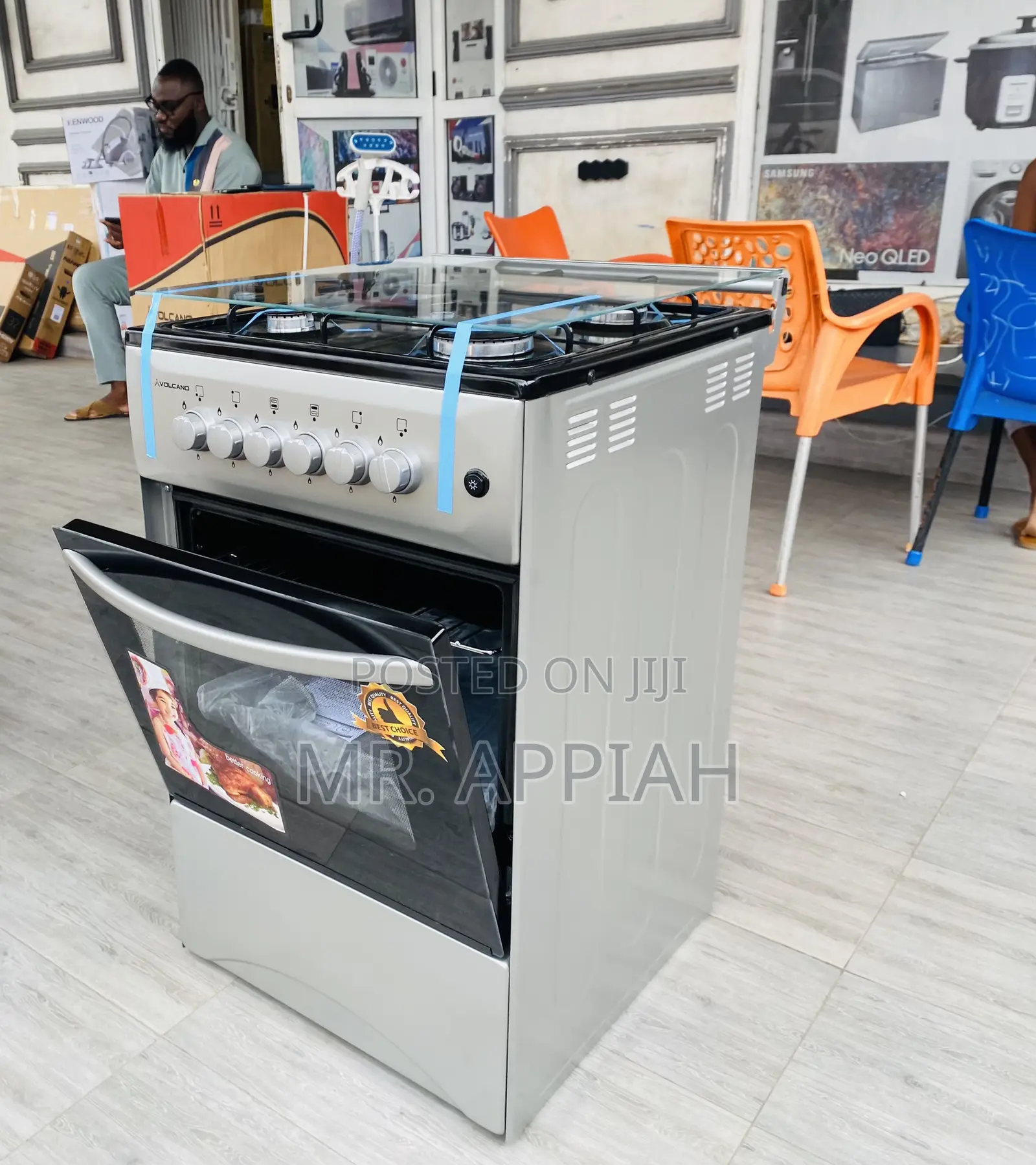 Sealed in Box Gas Oven Volcano 50x50 4 Burner.