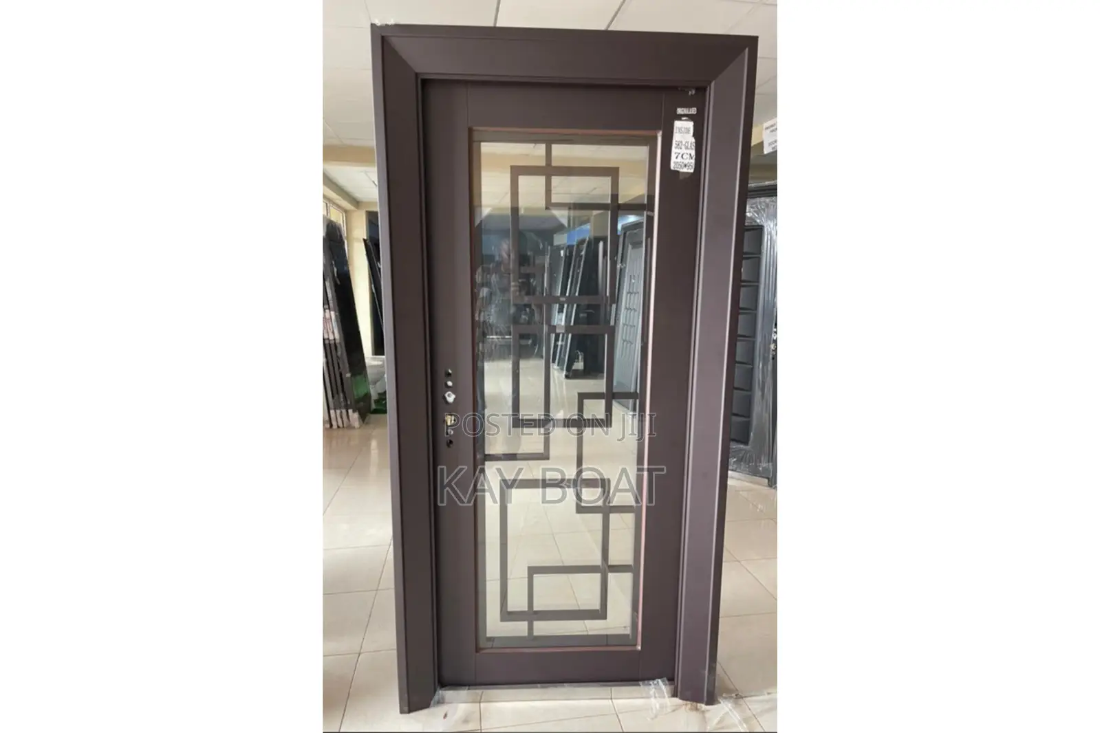 A Harmonious Glass Metal Door