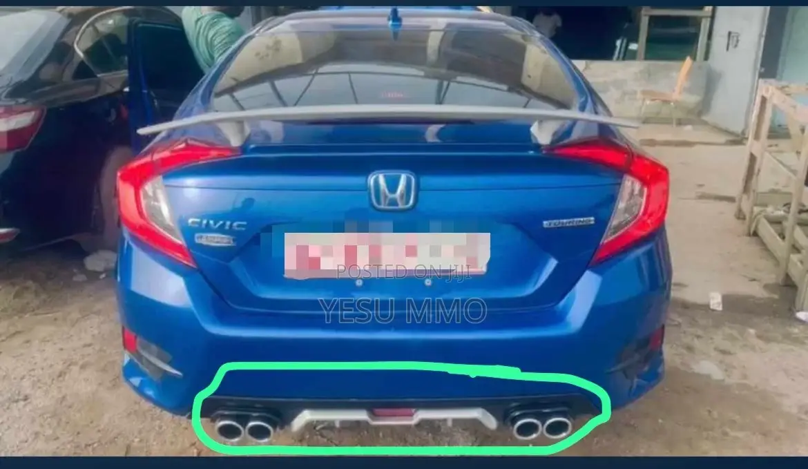 Honda Civic 2018 Back Bumper Diffuser