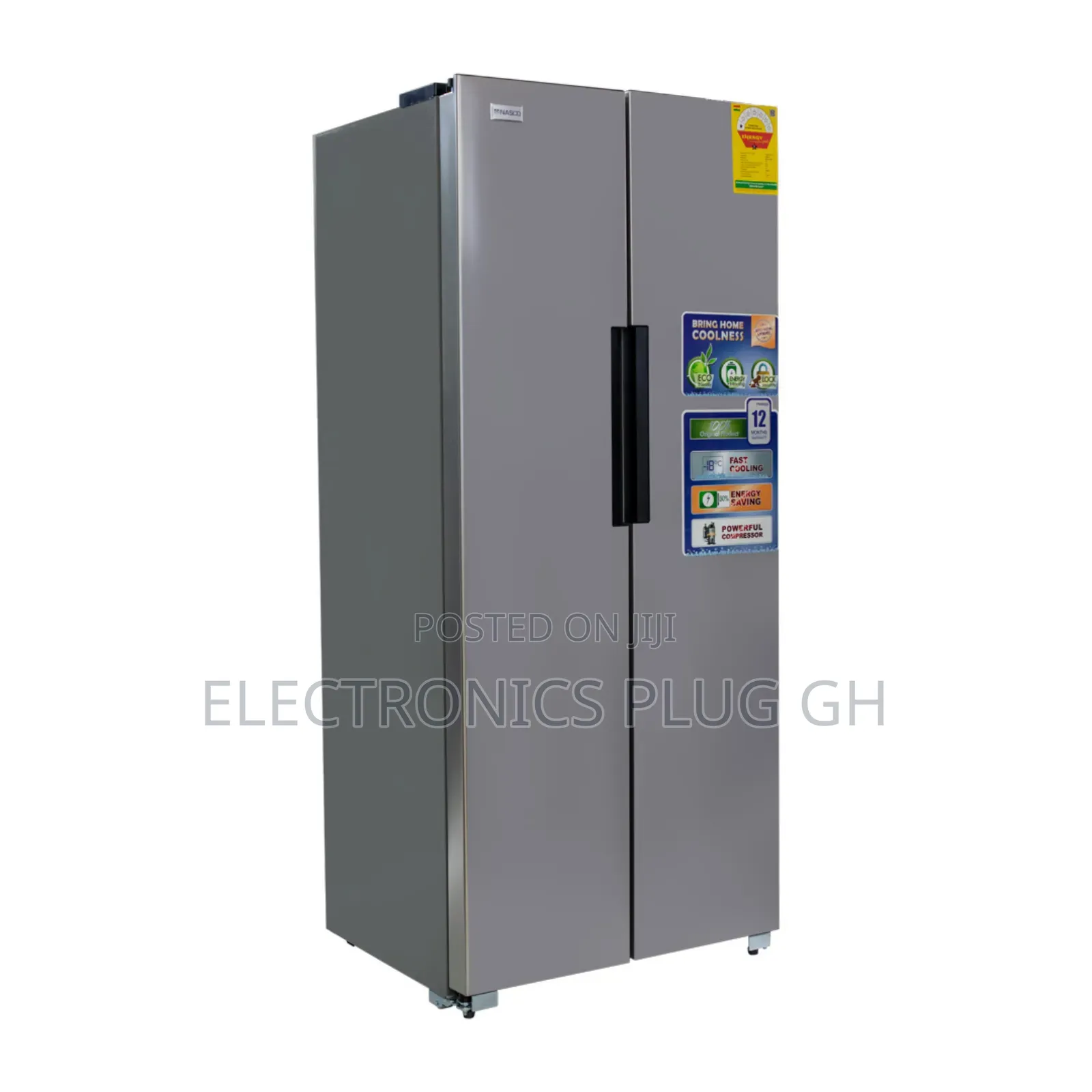 Nasco 430 Litres Side by Side Refrigerator