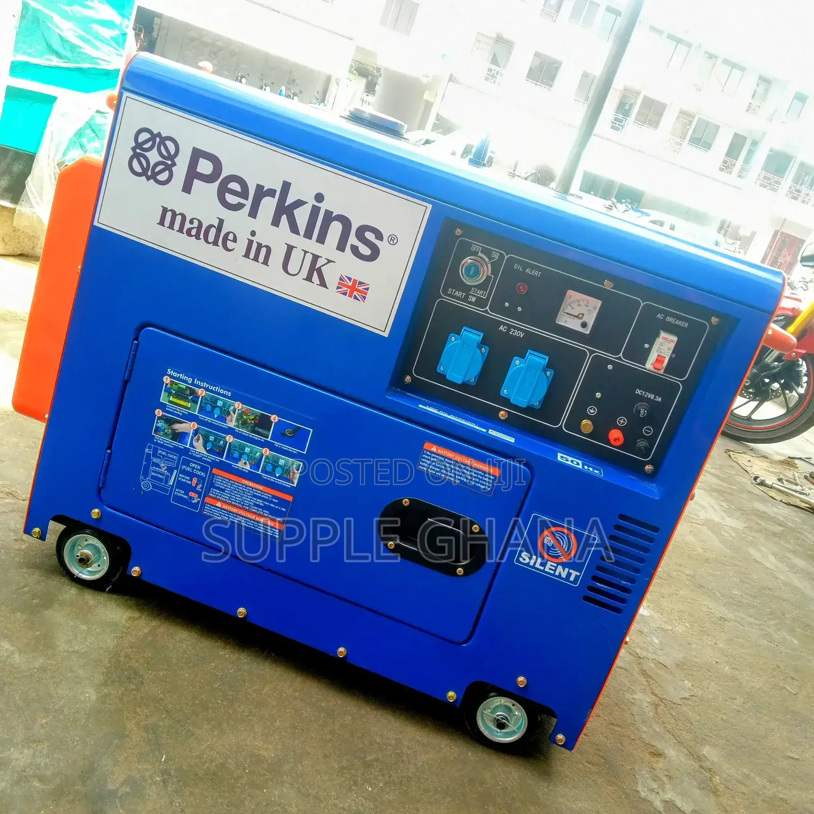 Perkins Made in UK  10kva Diesel 11000watt Generator New
