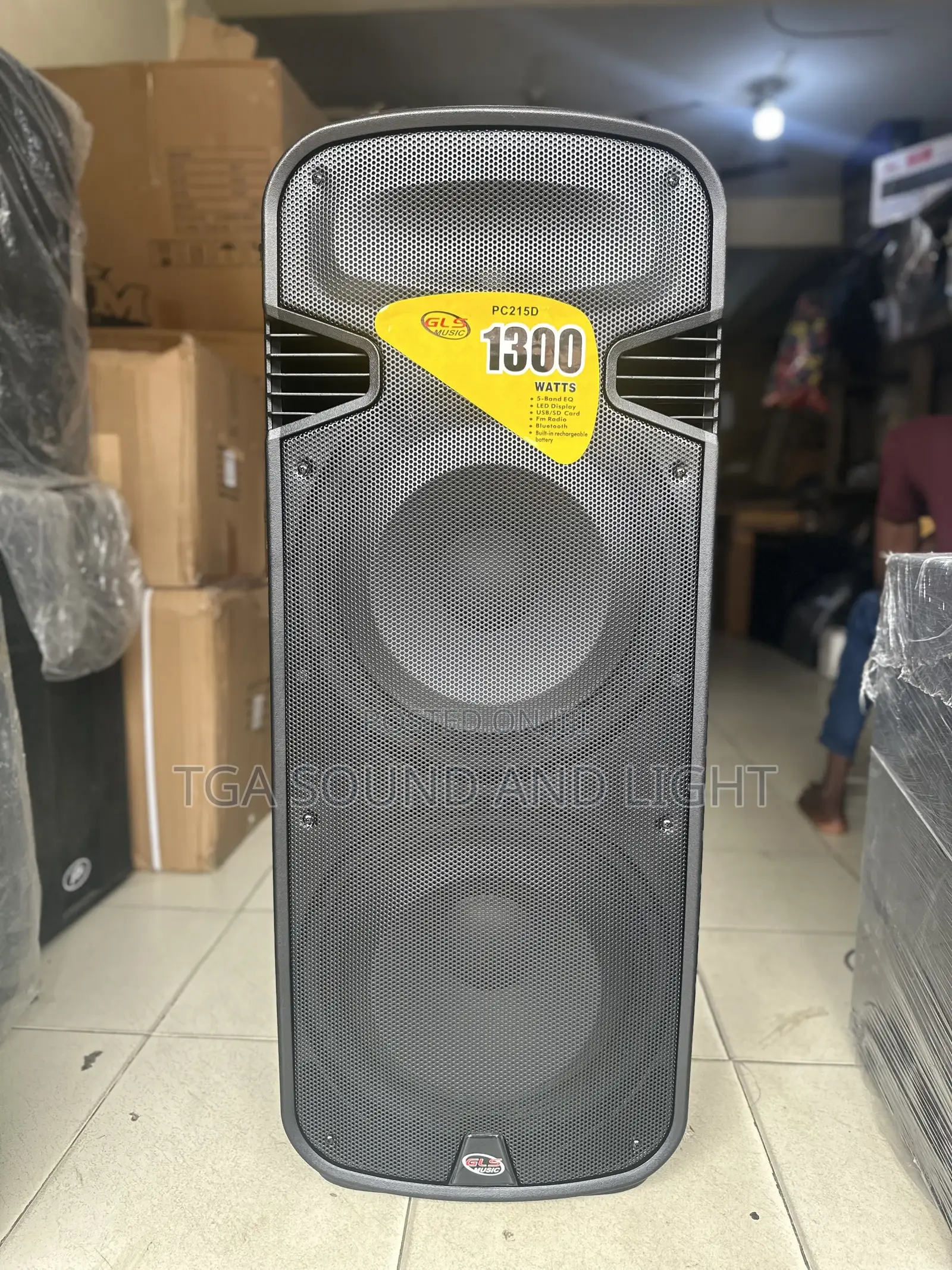 GLS 2x15 Active Rechargeable Loudspeaker With Microphone
