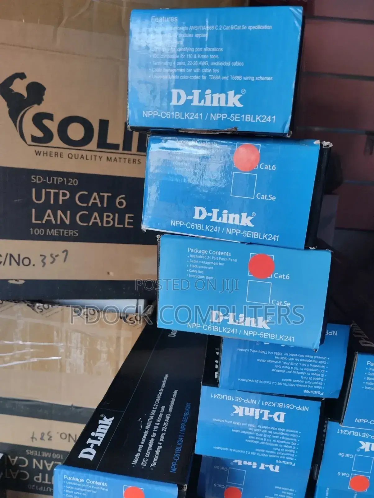 Dlink Cat6 24 Port Full Loaded Patch Panel